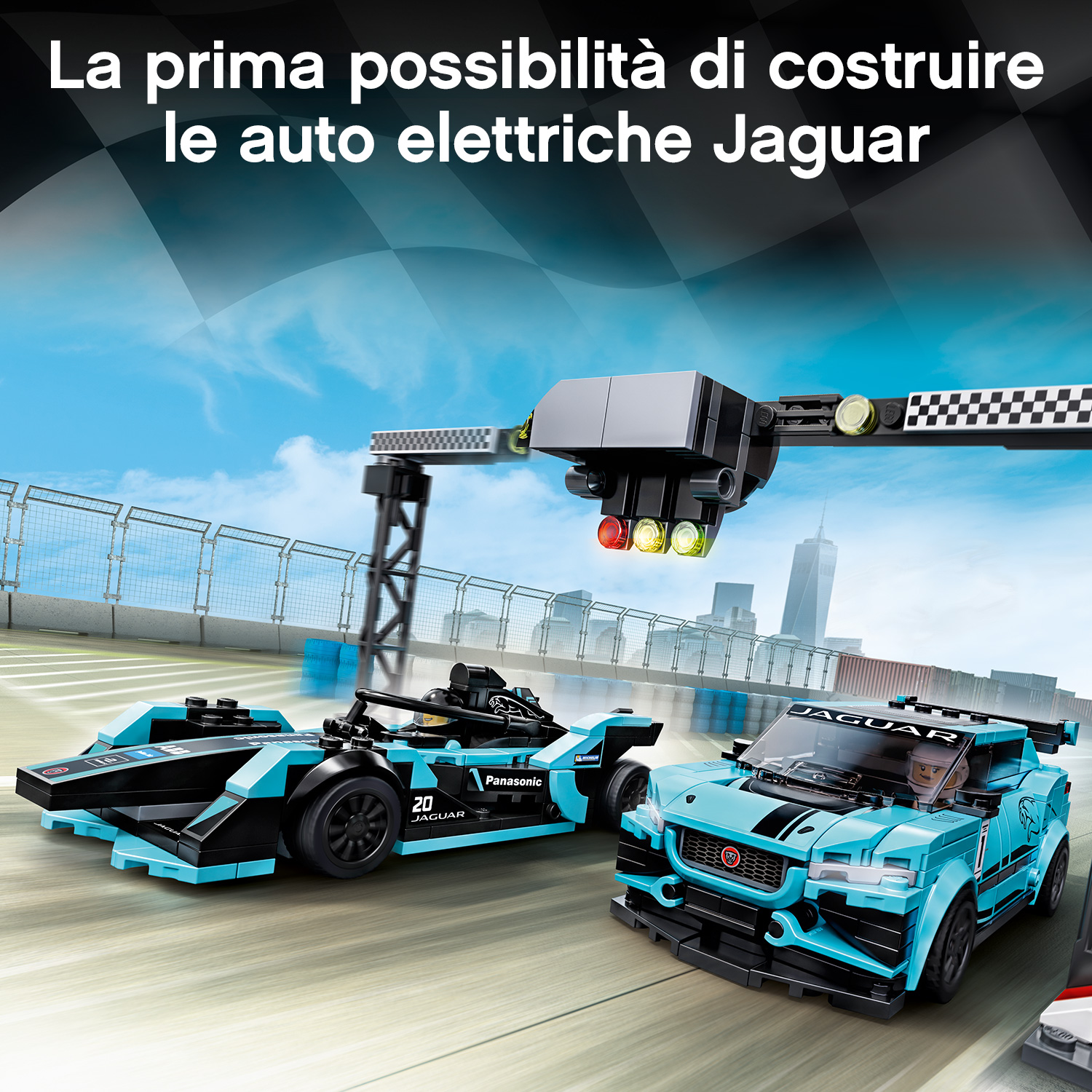 Formula E Panasonic Jaguar Racing Gen2 Car & Jaguar I-pace Etrophy 76898, , large