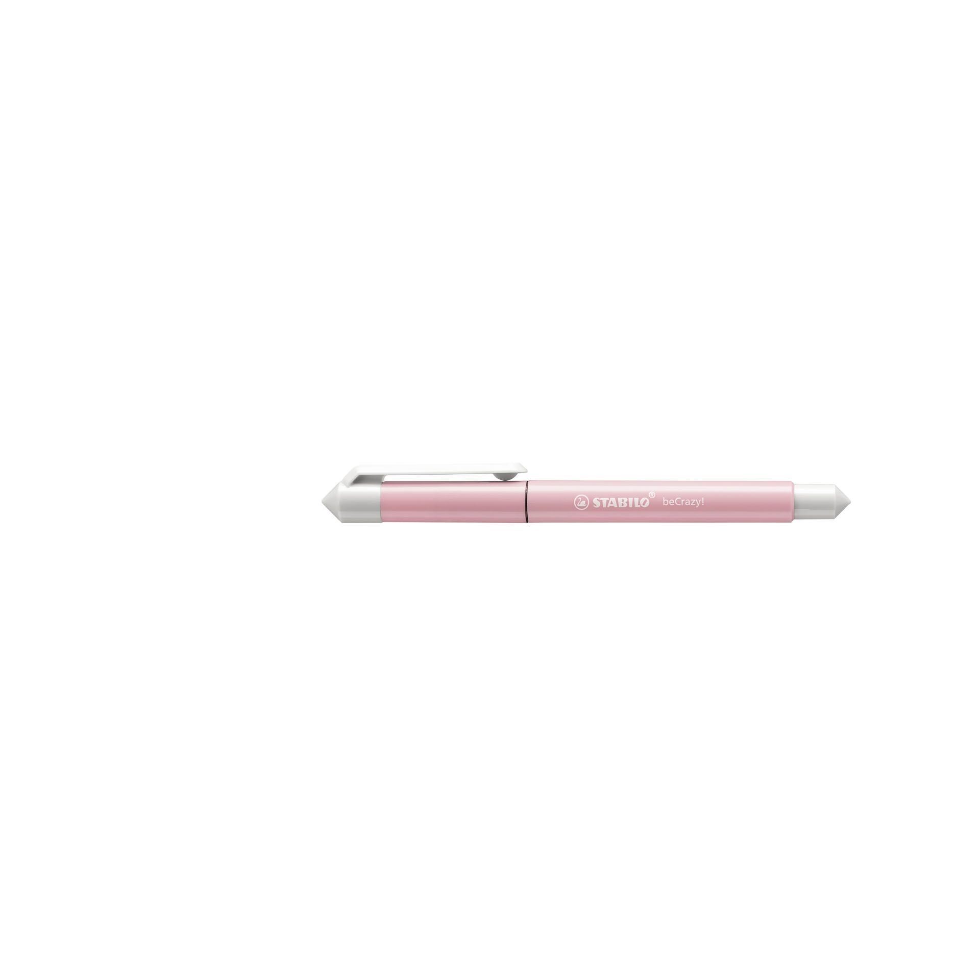 Penna Roller - STABILO beCrazy! Pastel in Rosa - 3 Cartucce Blu incluse, , large
