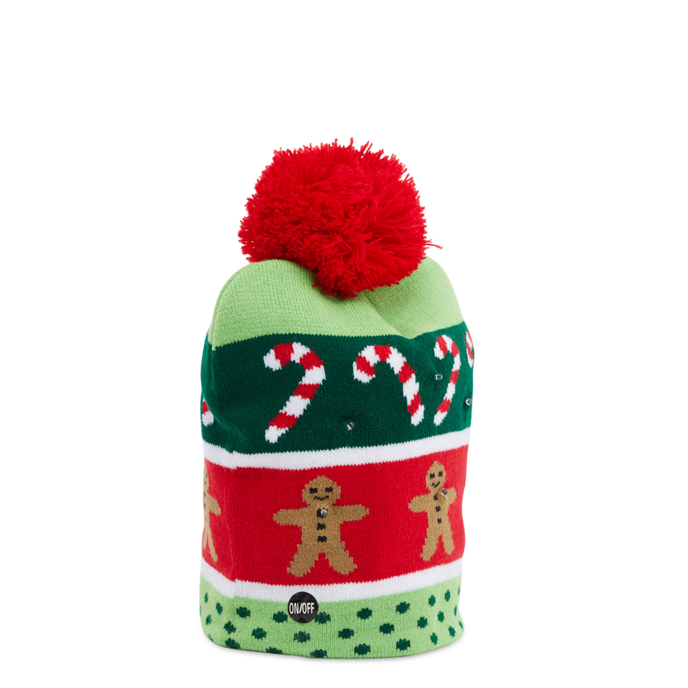 Cappello natalizio con LED, , large