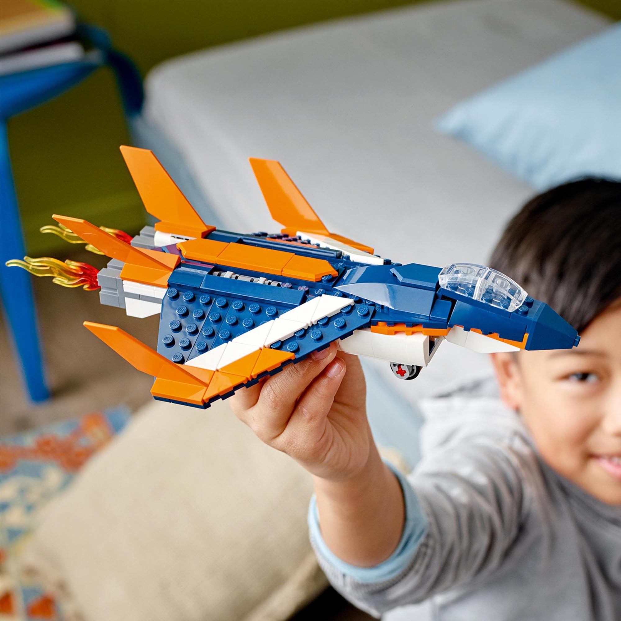 LEGO Creator 3in1 Jet Supersonico, Giocattoli Creativi di Costruzione per Bambin 31126, , large