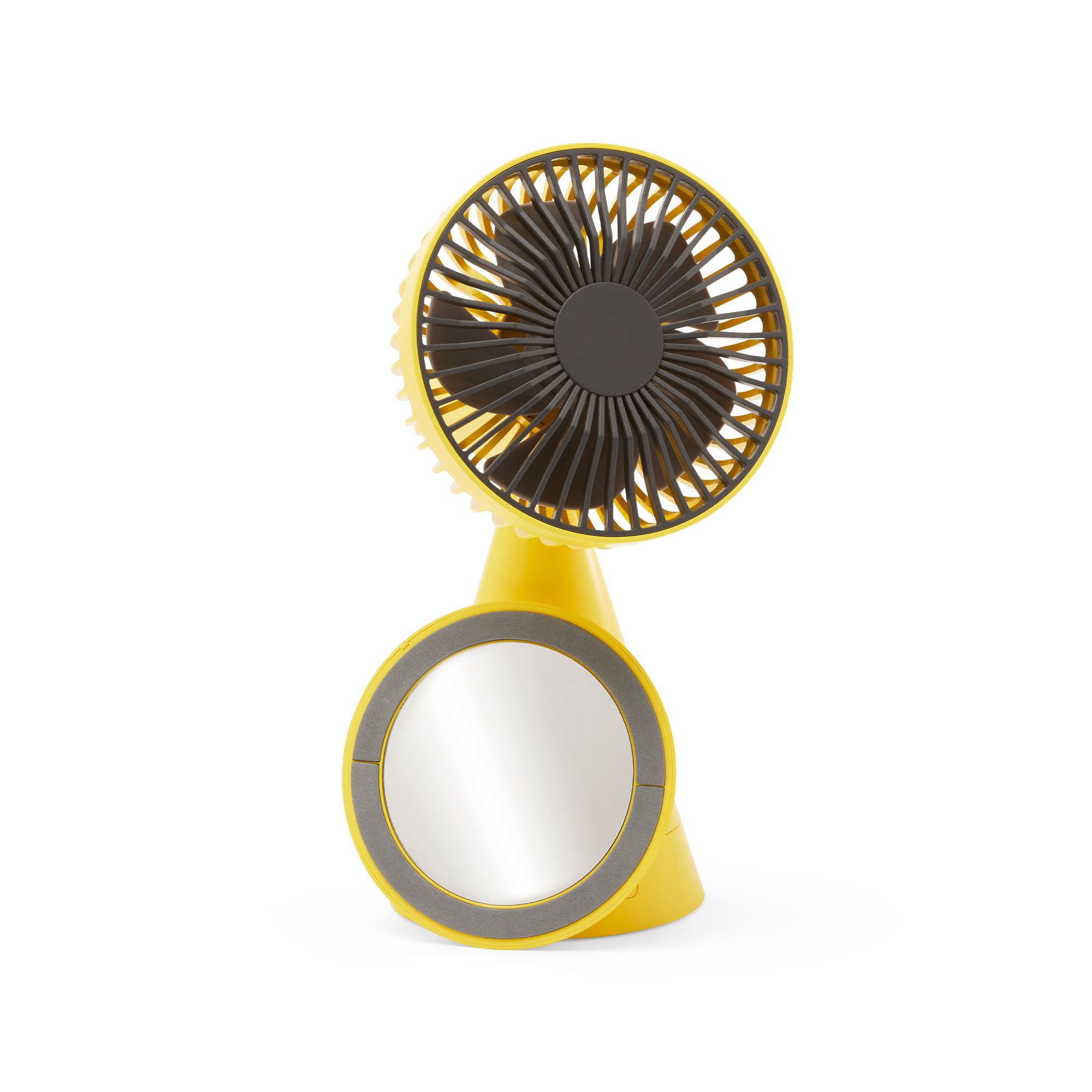 Ventilatore ricaricabile da tavolo con specchio, , large