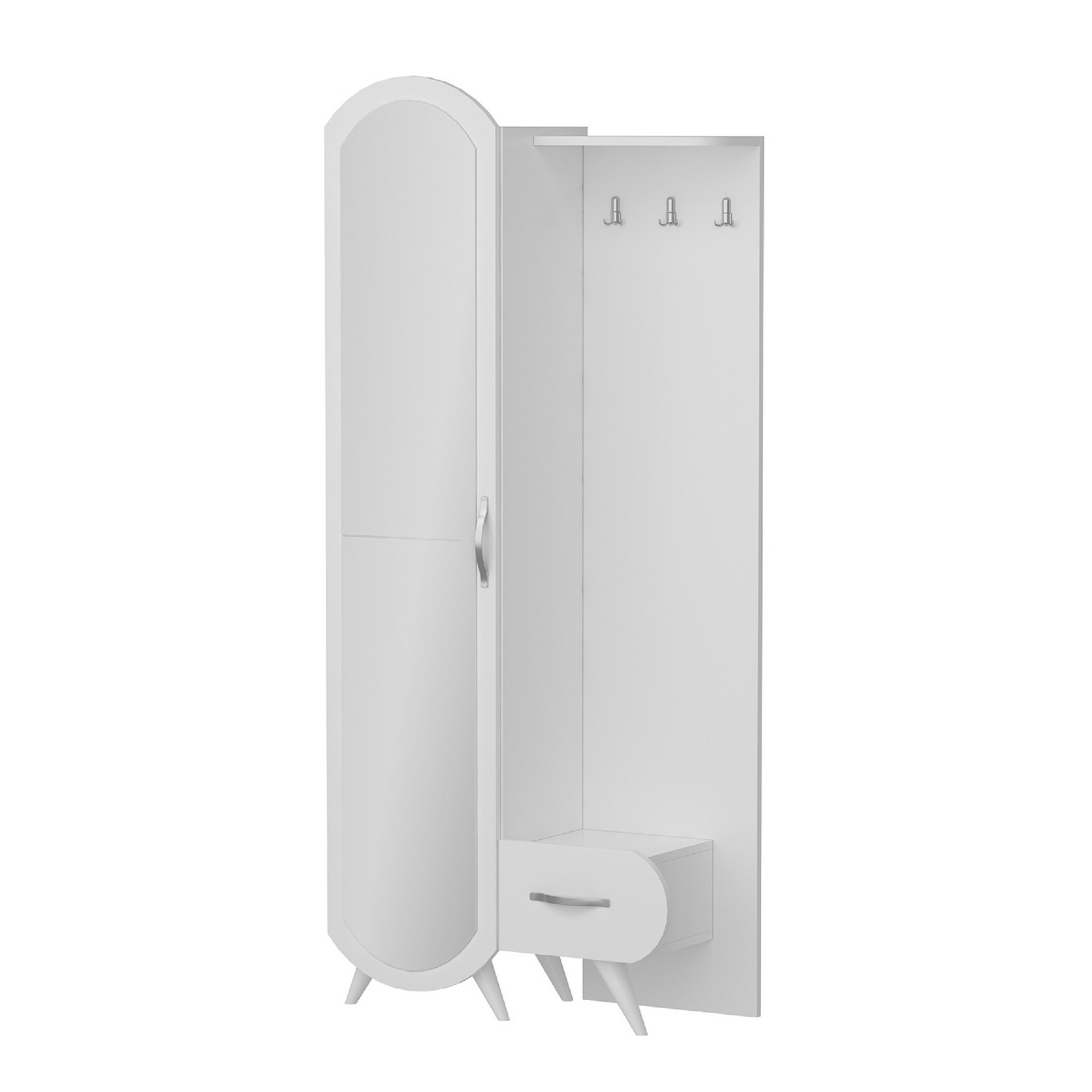 HOMEMANIA Mobile Ingresso Kerry, bianco, , large