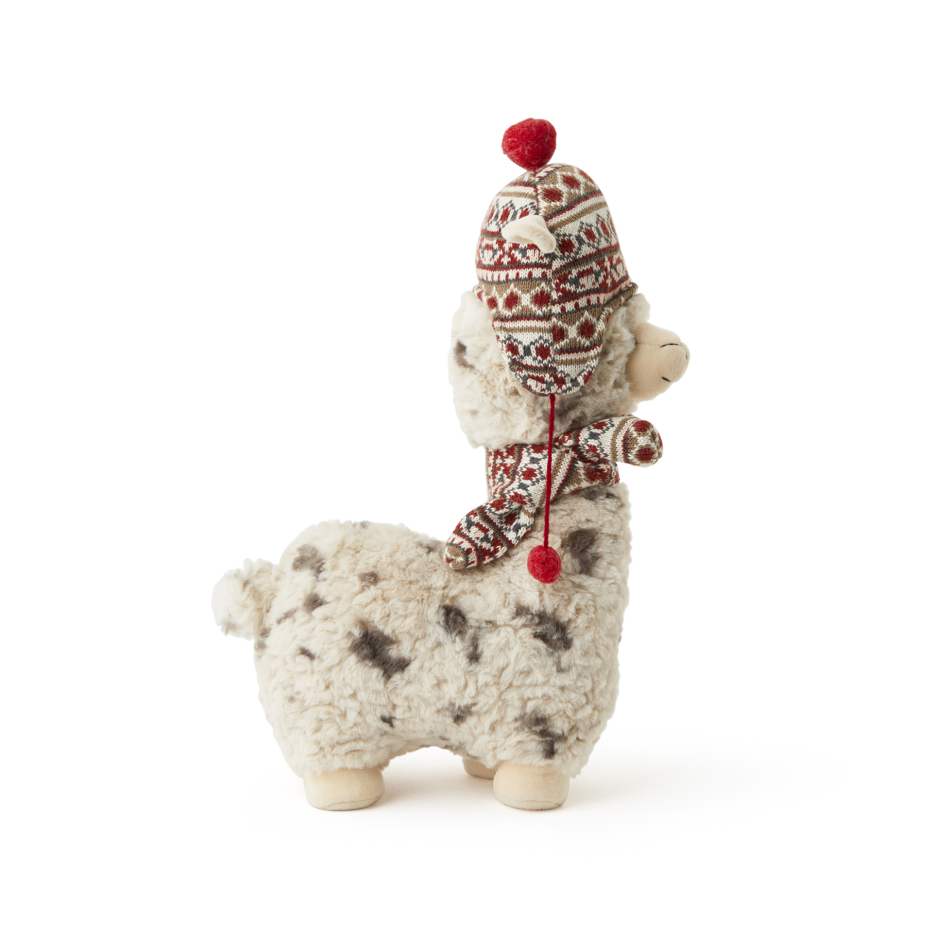 Peluche Natalizio Alpaca Con Gambe A Molla, , large