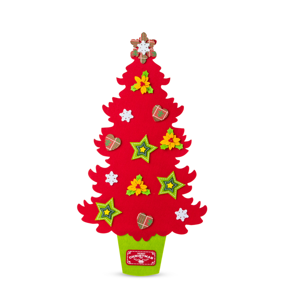 Albero di Natale in feltro da appendere 73 cm, , large