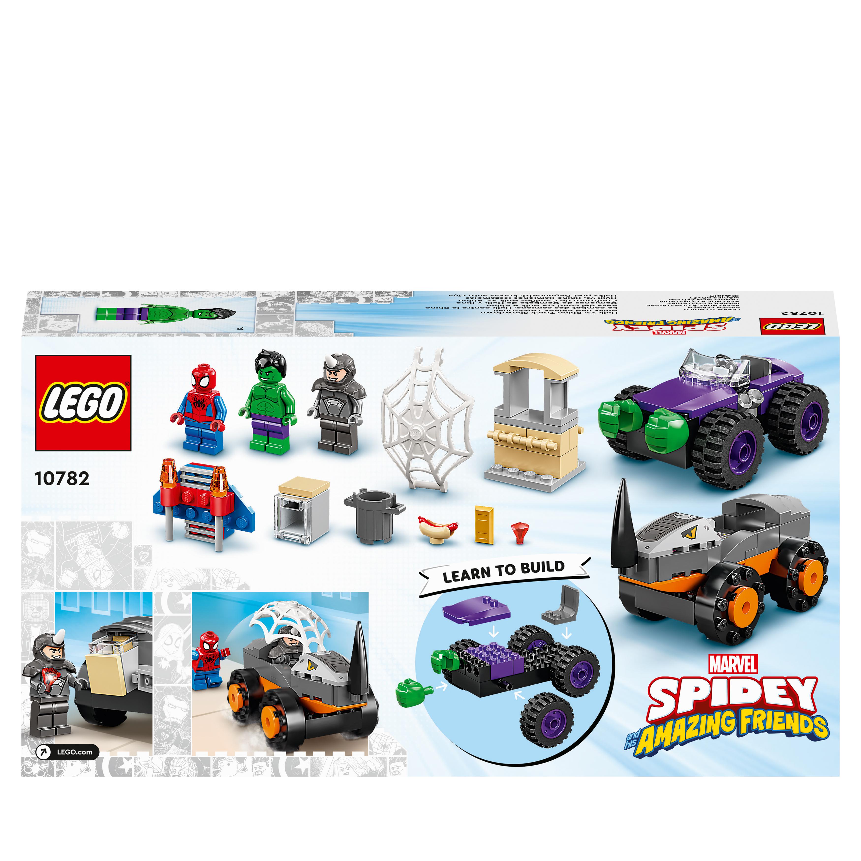 LEGO Marvel Spidey e i Suoi Fantastici Amici Resa dei Conti tra Hulk e Rhino, Mo 10782, , large