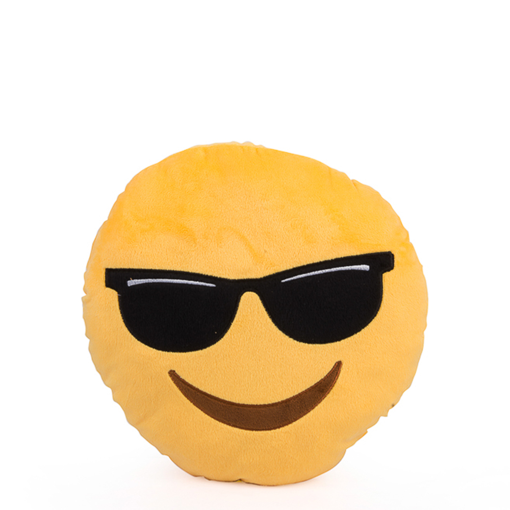 Cuscino emoticon occhiali da sole, , large