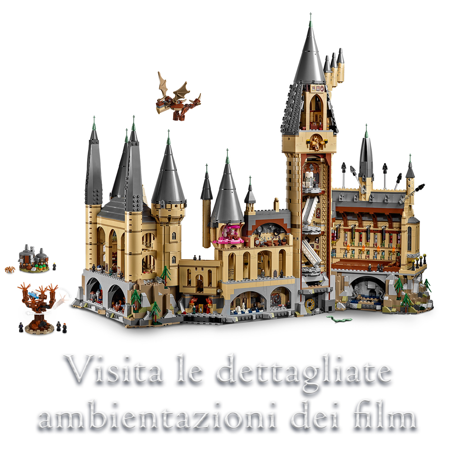 Kit di costruzione LEGO Harry Potter Castello di Hogwarts 71043 (6.020 pezzi) 71043, , large