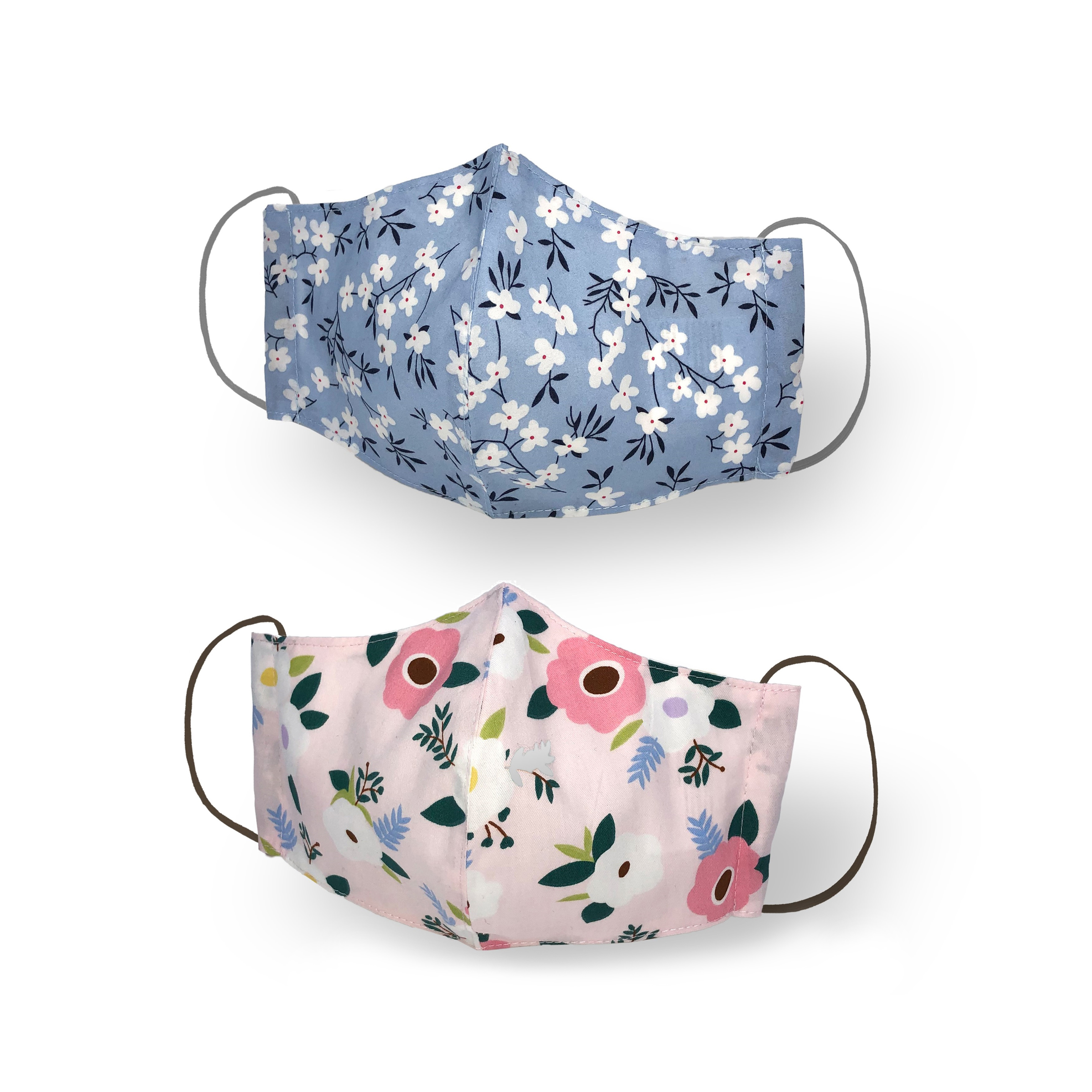 Mascherina in cotone lavabile riutilizzabile set da 2 pz, , large