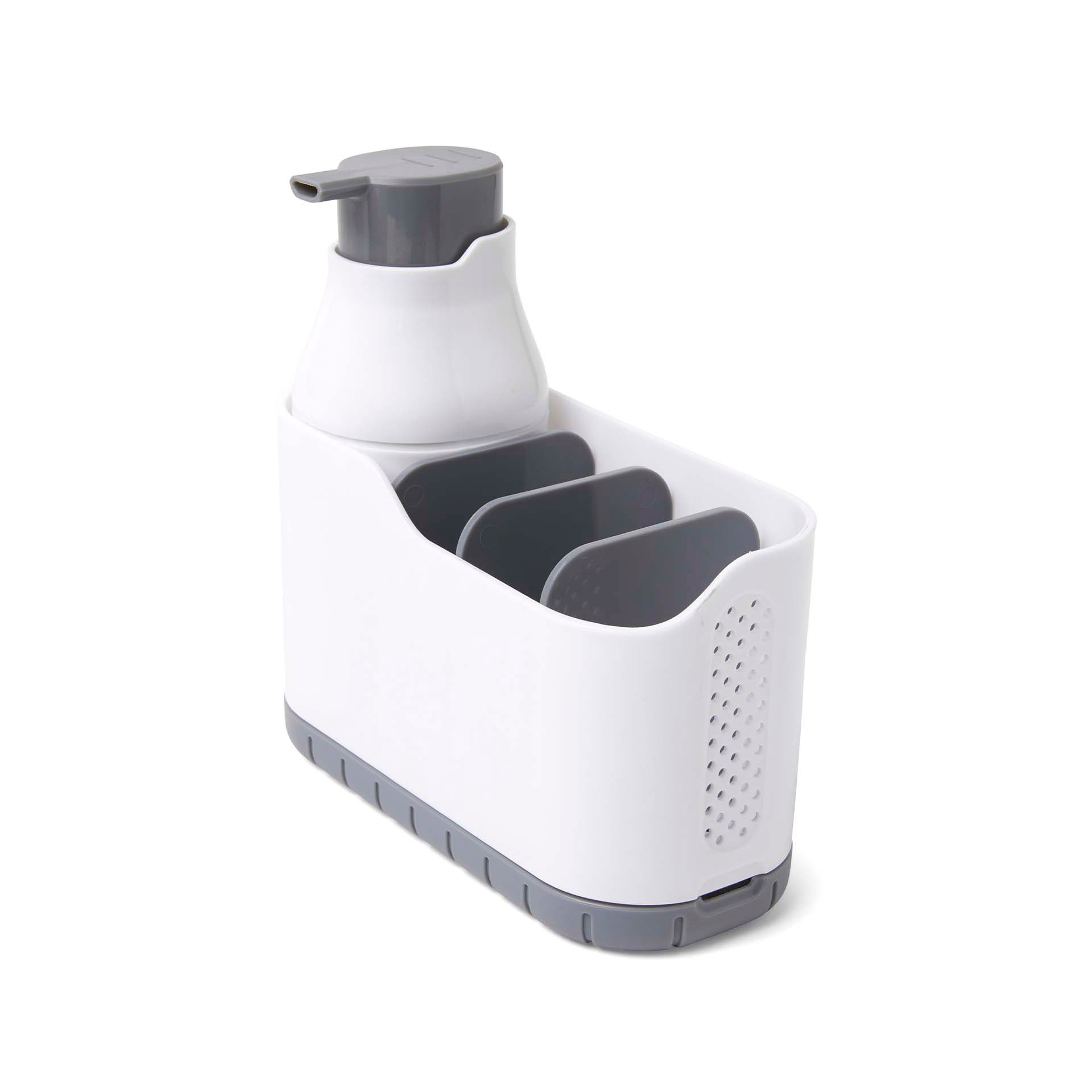 Dosatore per sapone con porta accessori, , large