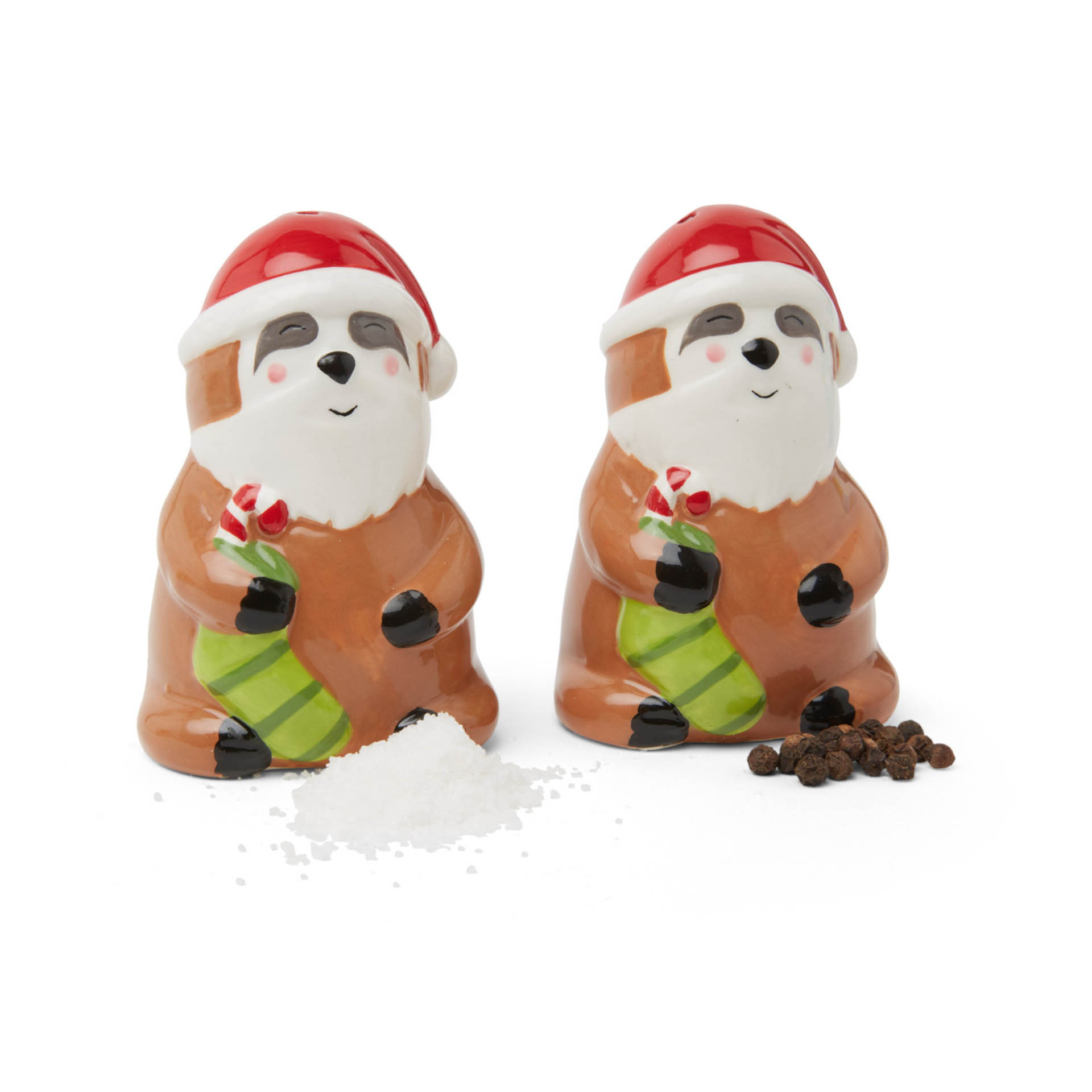 Sale e pepe in ceramica bradipo, , large