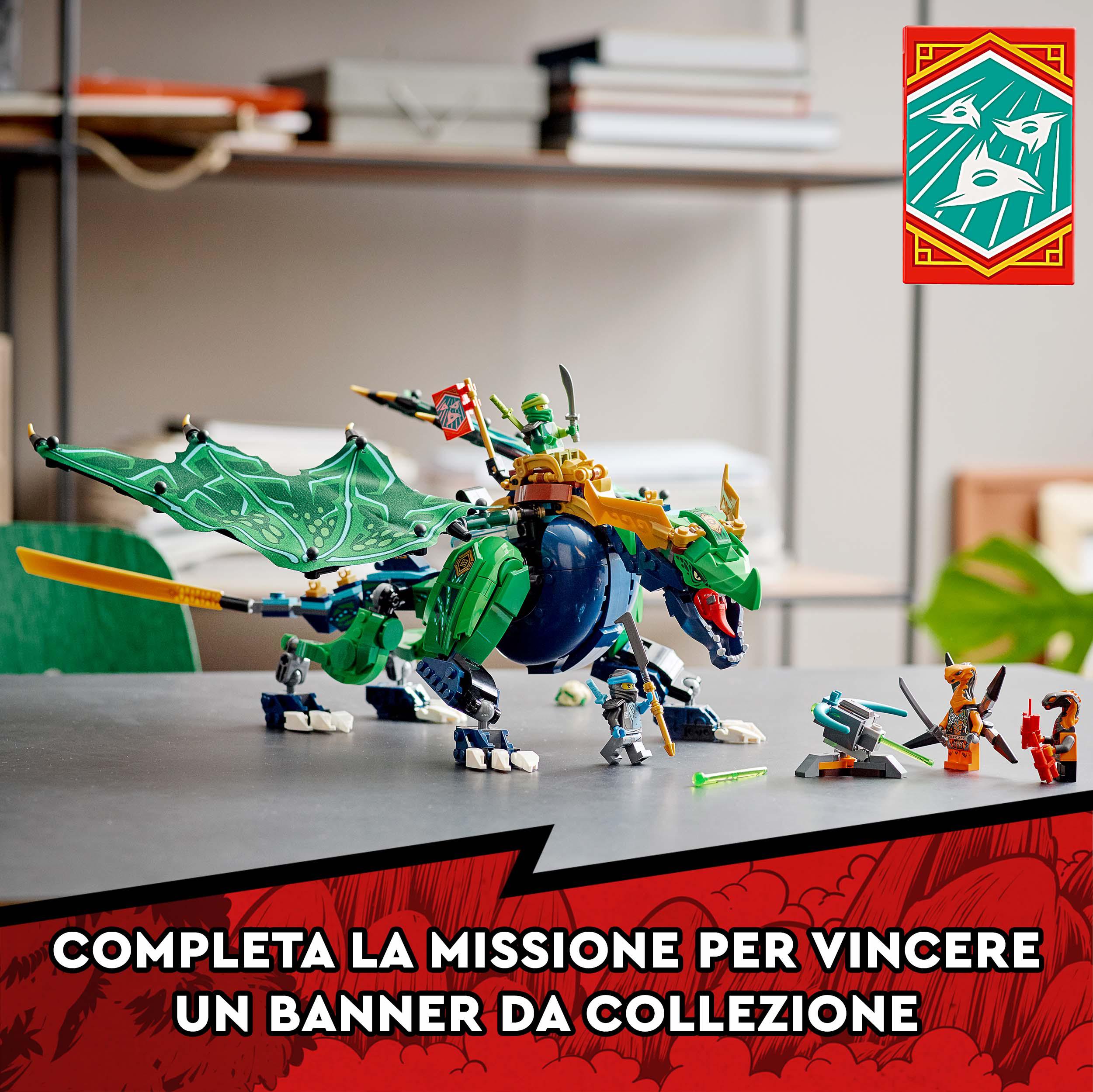 LEGO NINJAGO Dragone Leggendario di Lloyd, Giocattoli per Bambini di 8 Anni, Gue 71766, , large