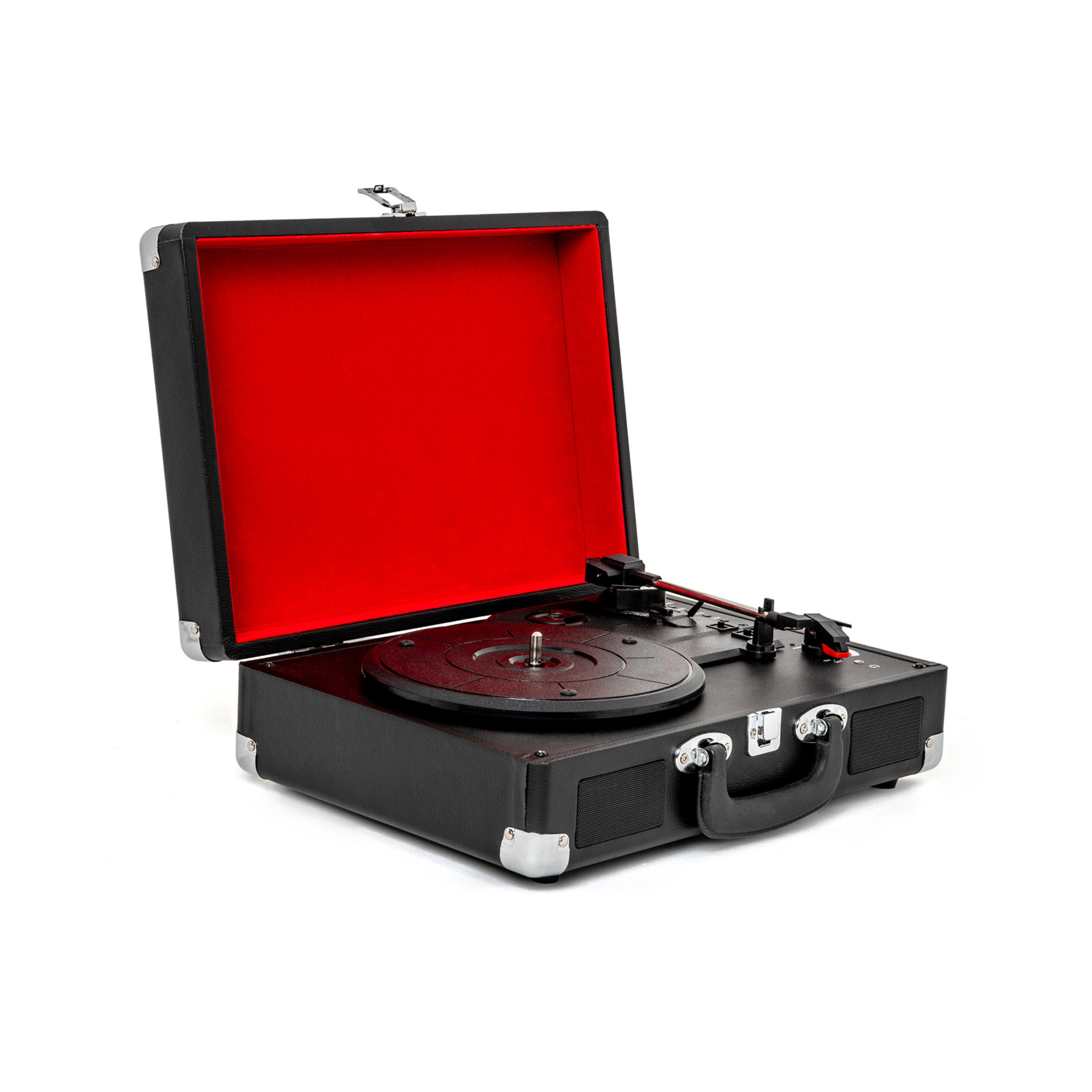 Giradischi portatile con convertitore MP3 e casse integrate, , large