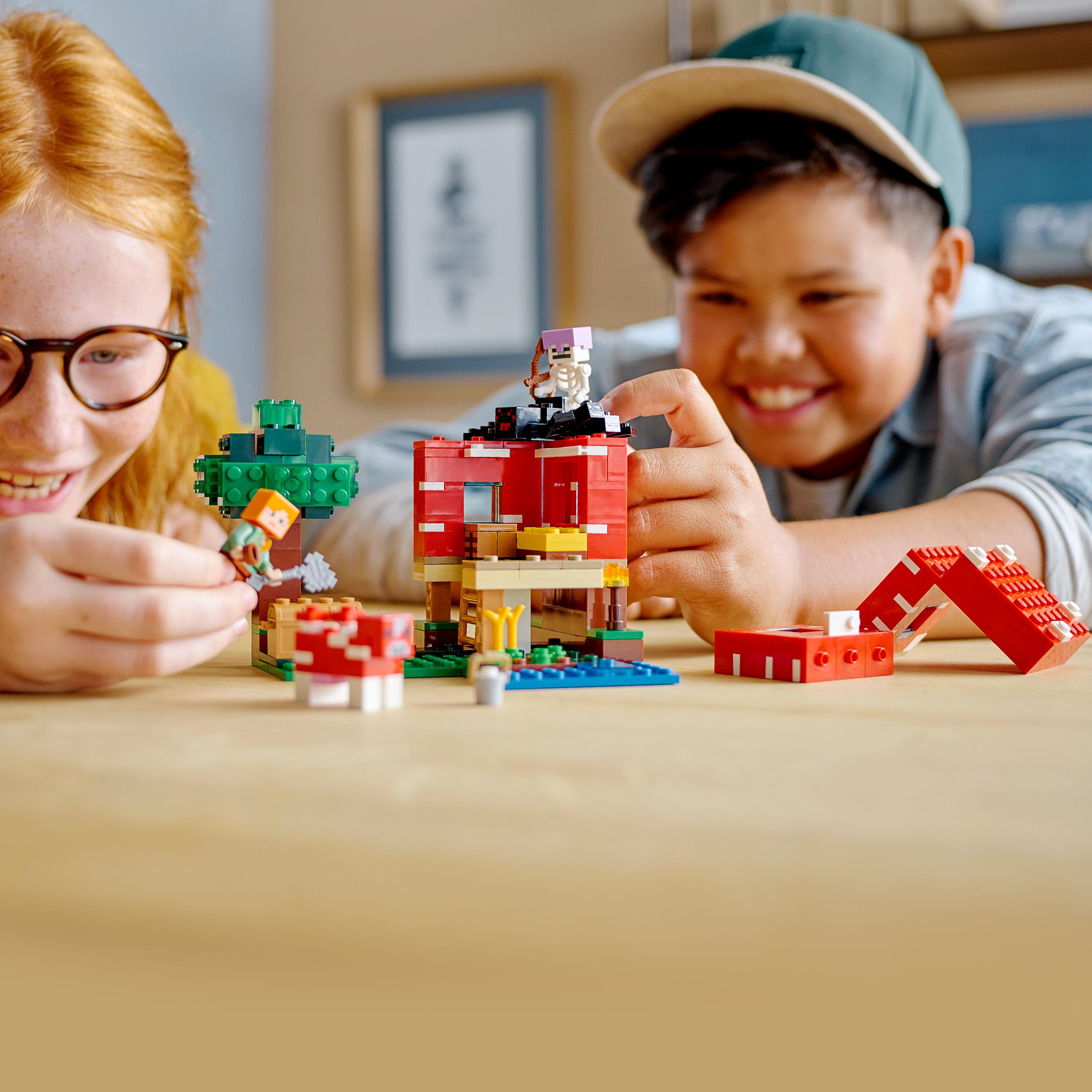 LEGO Minecraft La Casa dei Funghi, Giocattoli per Bambini di 8 Anni, Idea Regalo 21179, , large