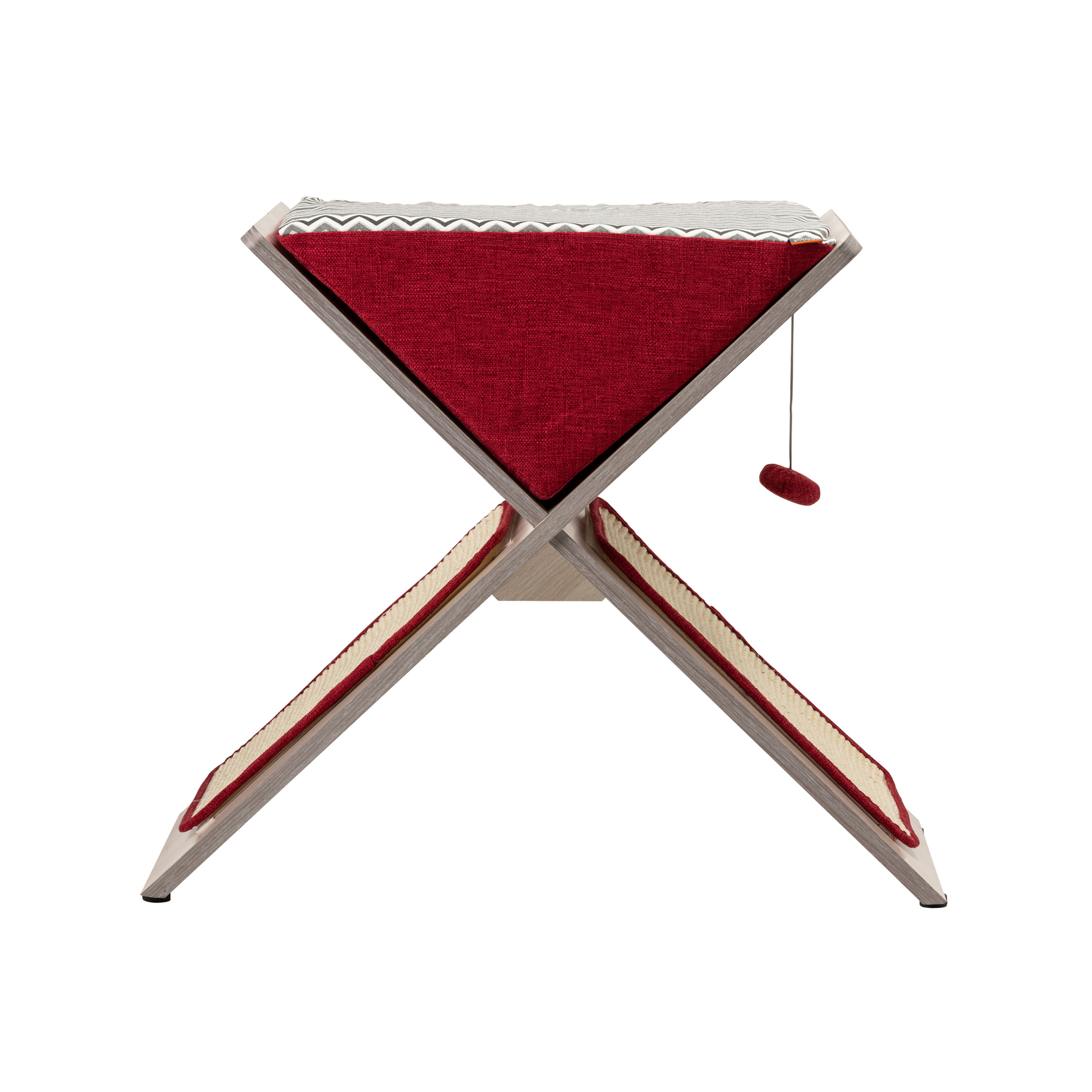 United Pets Tiragraffi in legno con cuscino imbottito e tappetini ricambio, , large