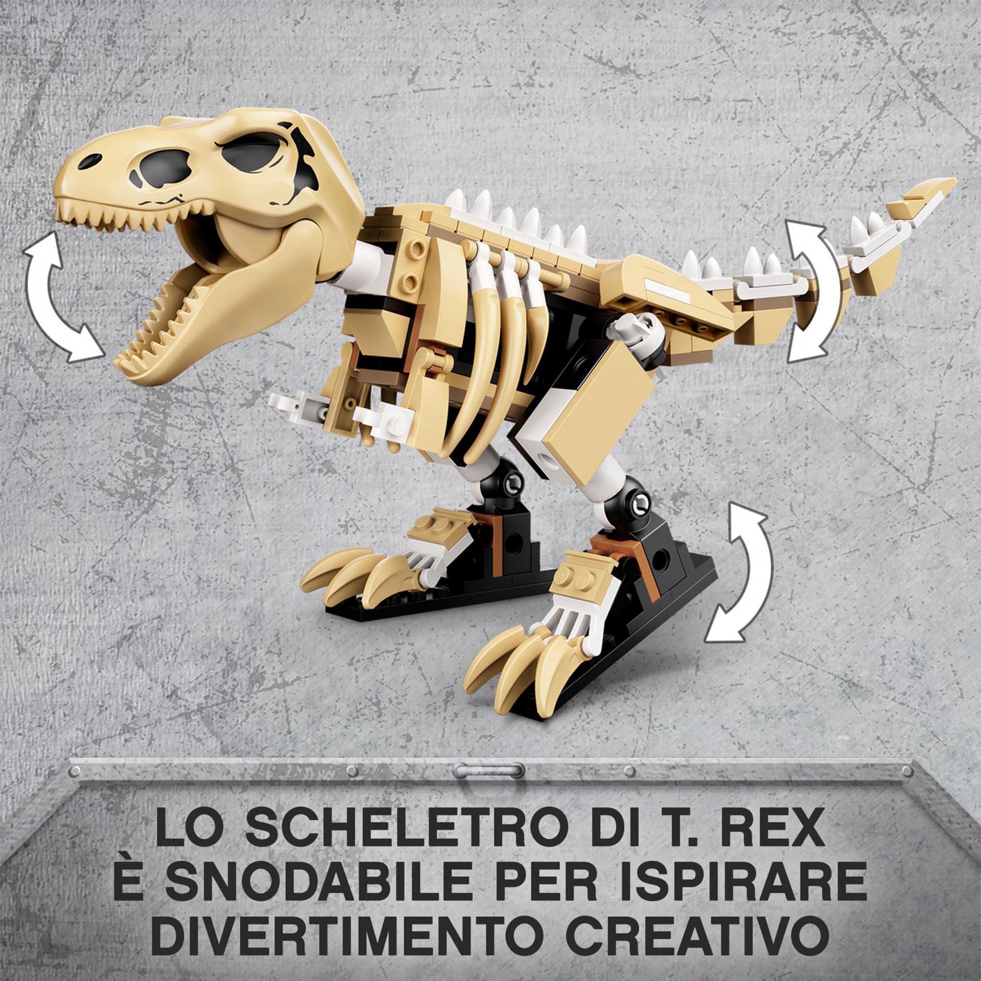 LEGO Jurassic World La Mostra del Fossile di Dinosauro T. Rex, Per Bambini dai 7 76940, , large