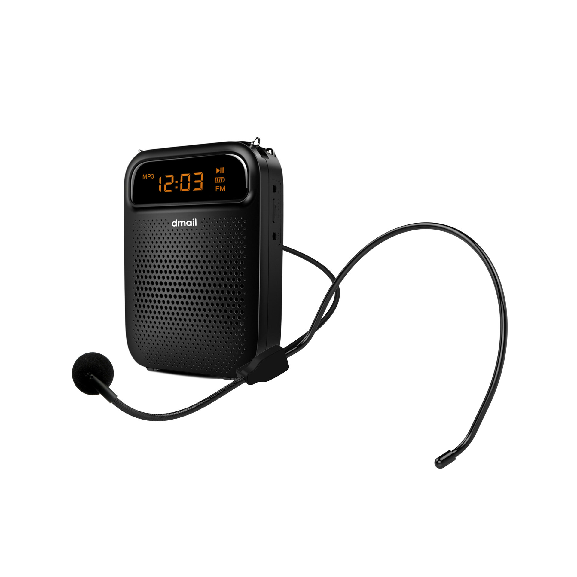 Amplificatore portatile con microfono mp3 -radio, , large