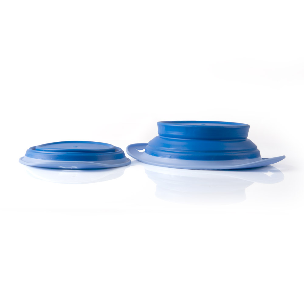 Set 2 ciotole pieghevoli per cane e gatto, , large