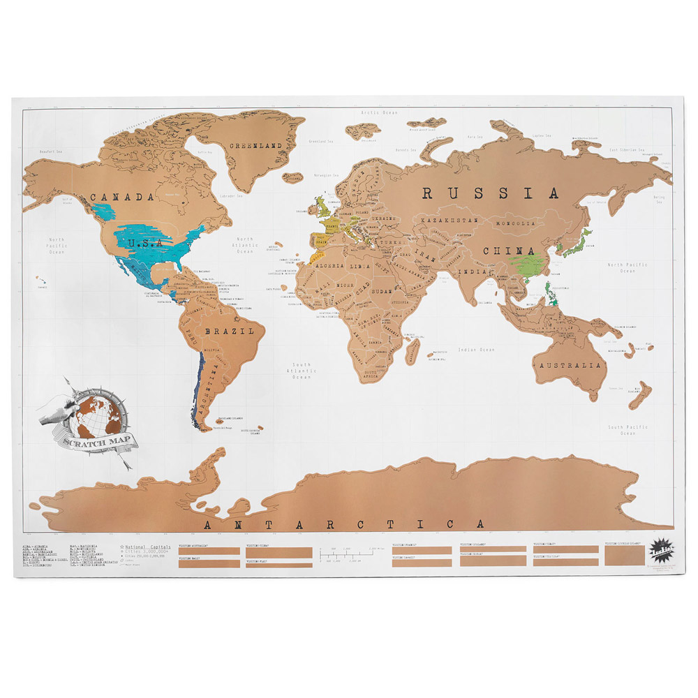 Mappa del mondo da grattare - Scratch Map, , large