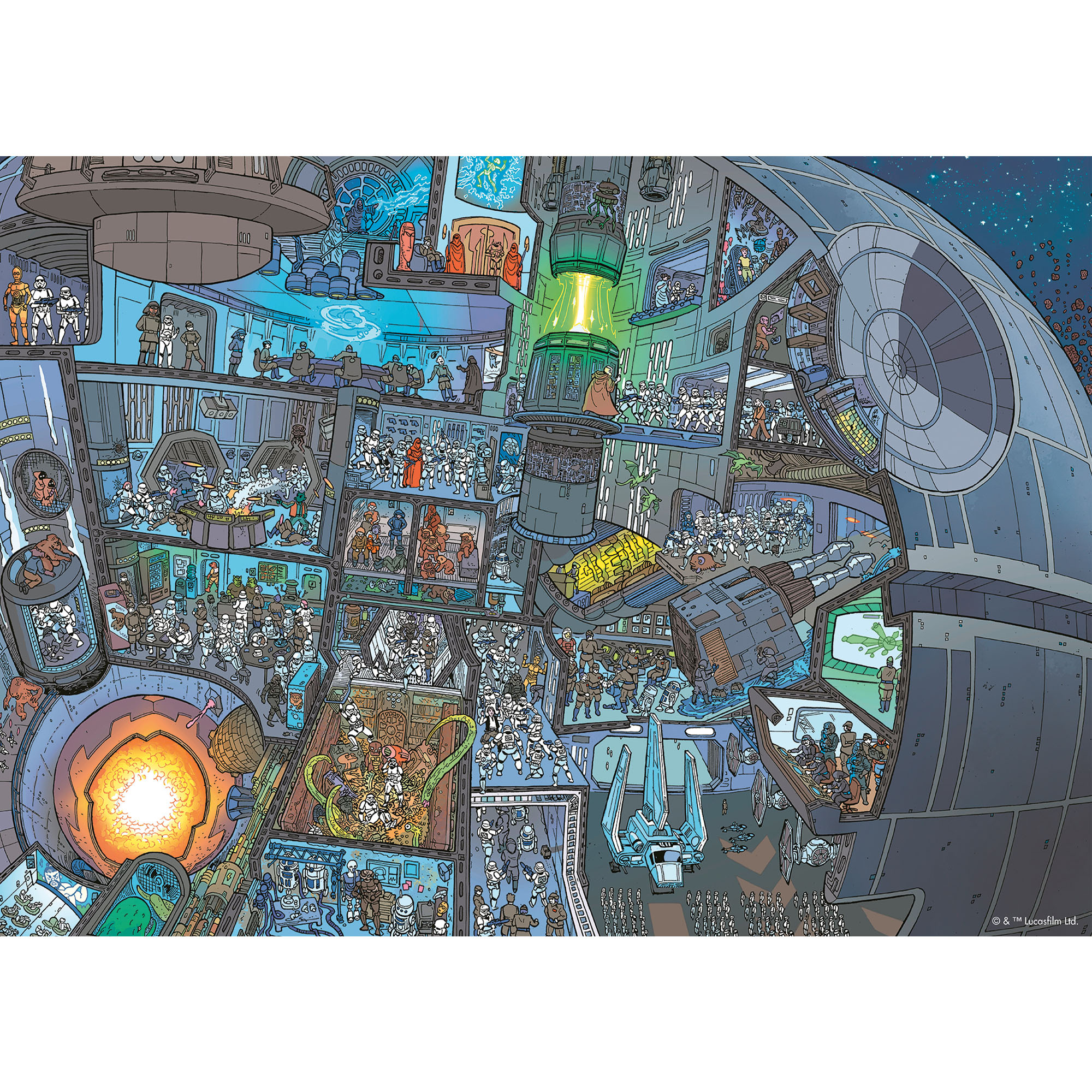 Ravensburger Puzzle 1000 pezzi - WHERE'S WOOKIE, , large
