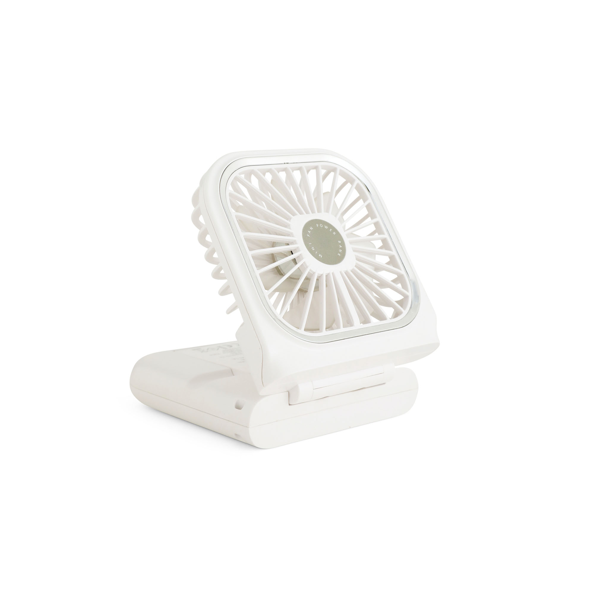 Mini ventilatore portatile ricaricabile con power bank, , large