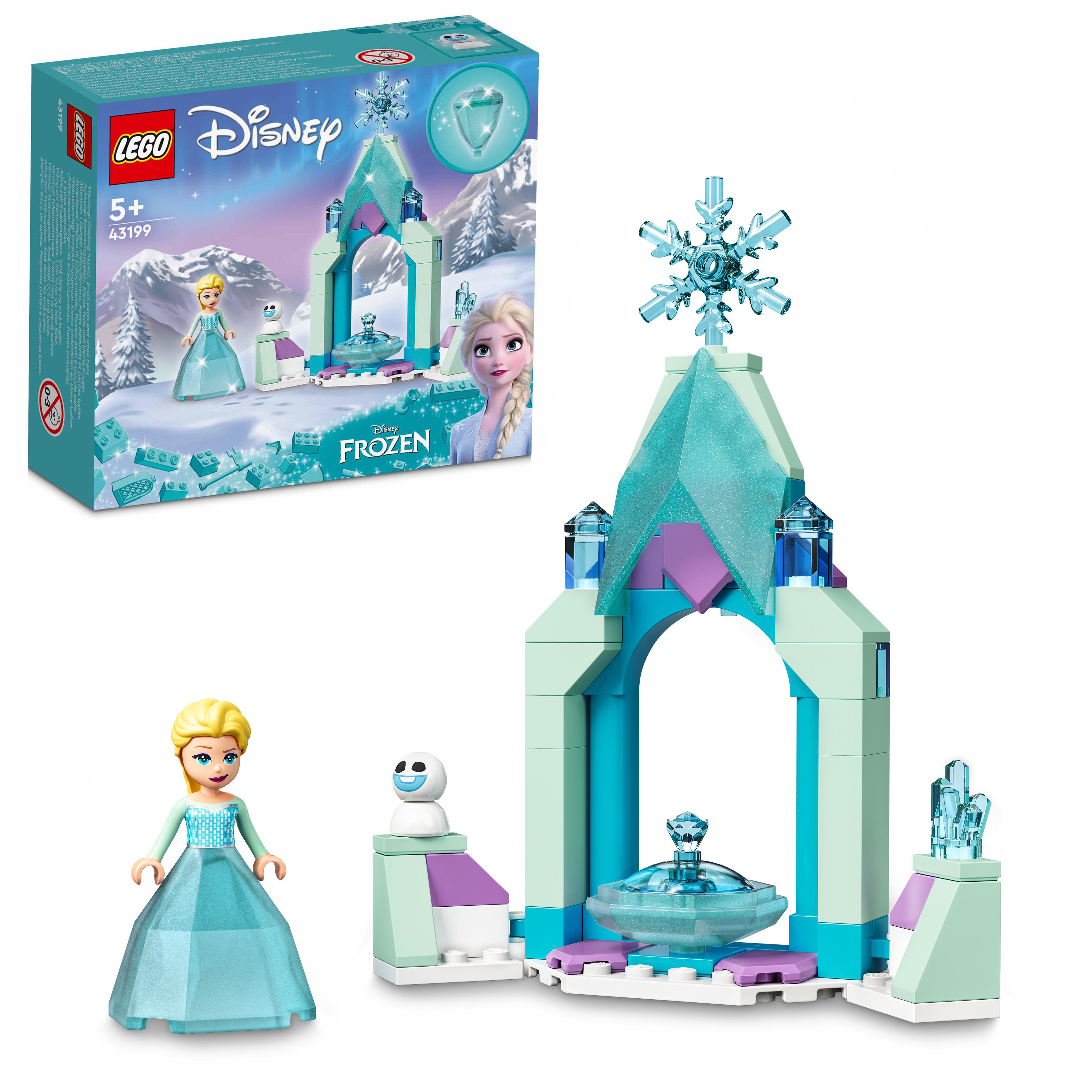 LEGO Disney Il Cortile del Castello di Elsa, Giocattolo con Principessa Frozen 2 43199, , large