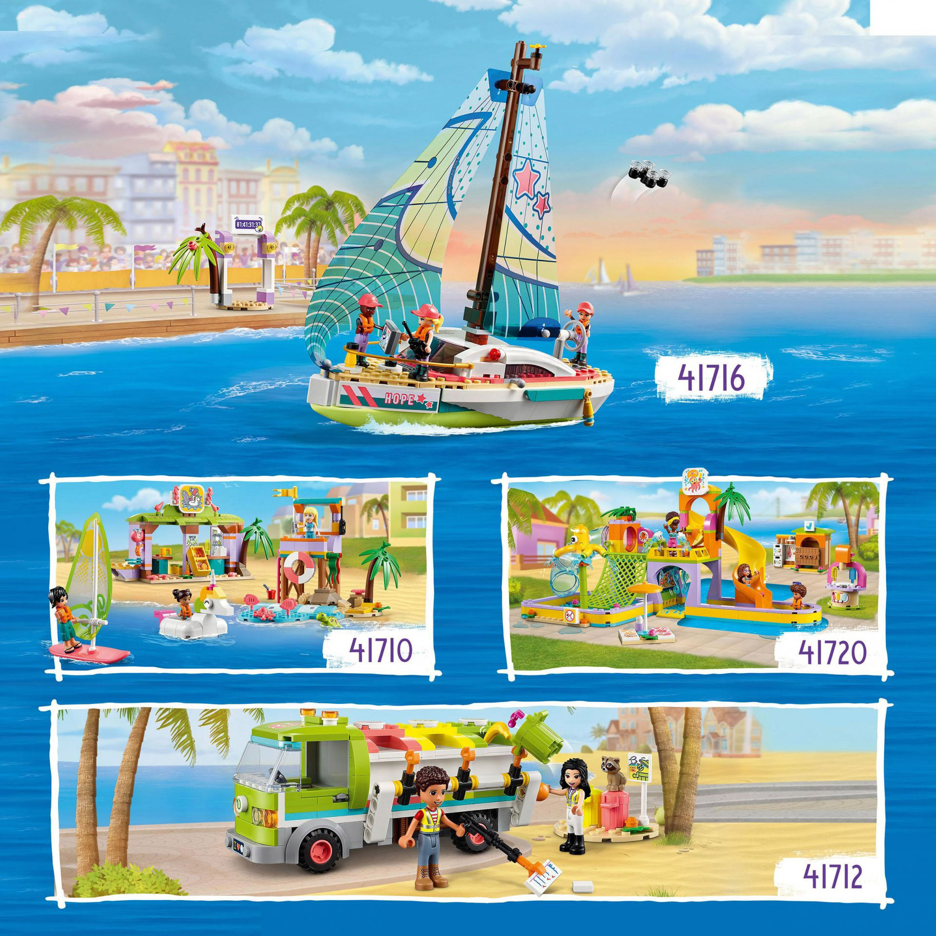 LEGO Friends L'Avventura in Barca a Vela di Stephanie, Set di Costruzioni con I 41716, , large