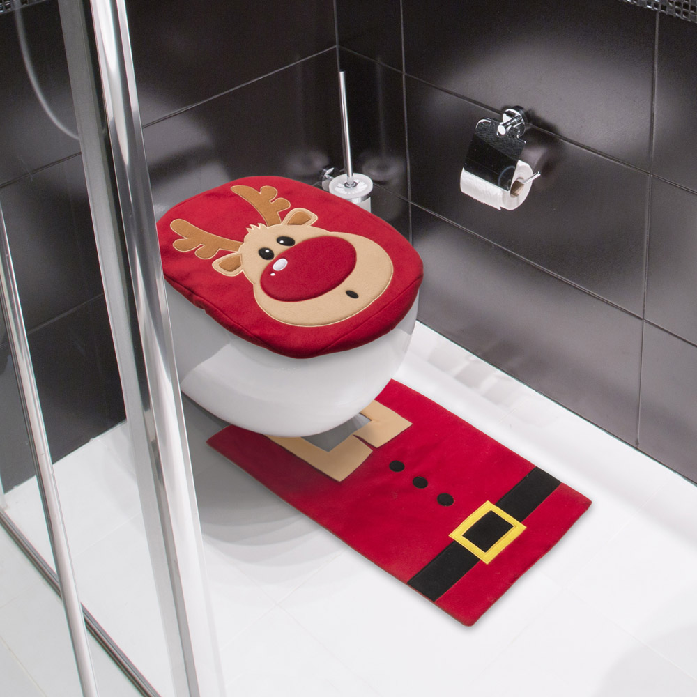 Set da bagno natalizio Renna, , large