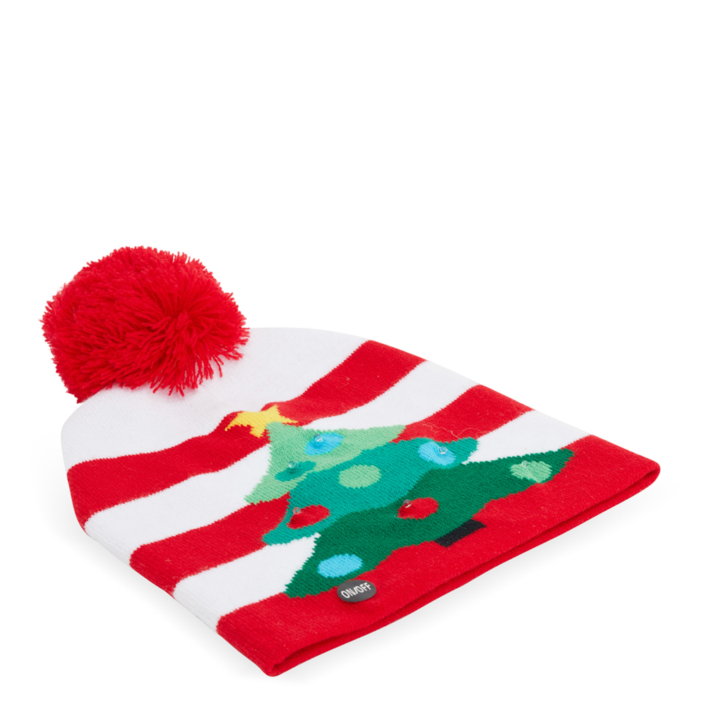 Cappello natalizio con LED, , large