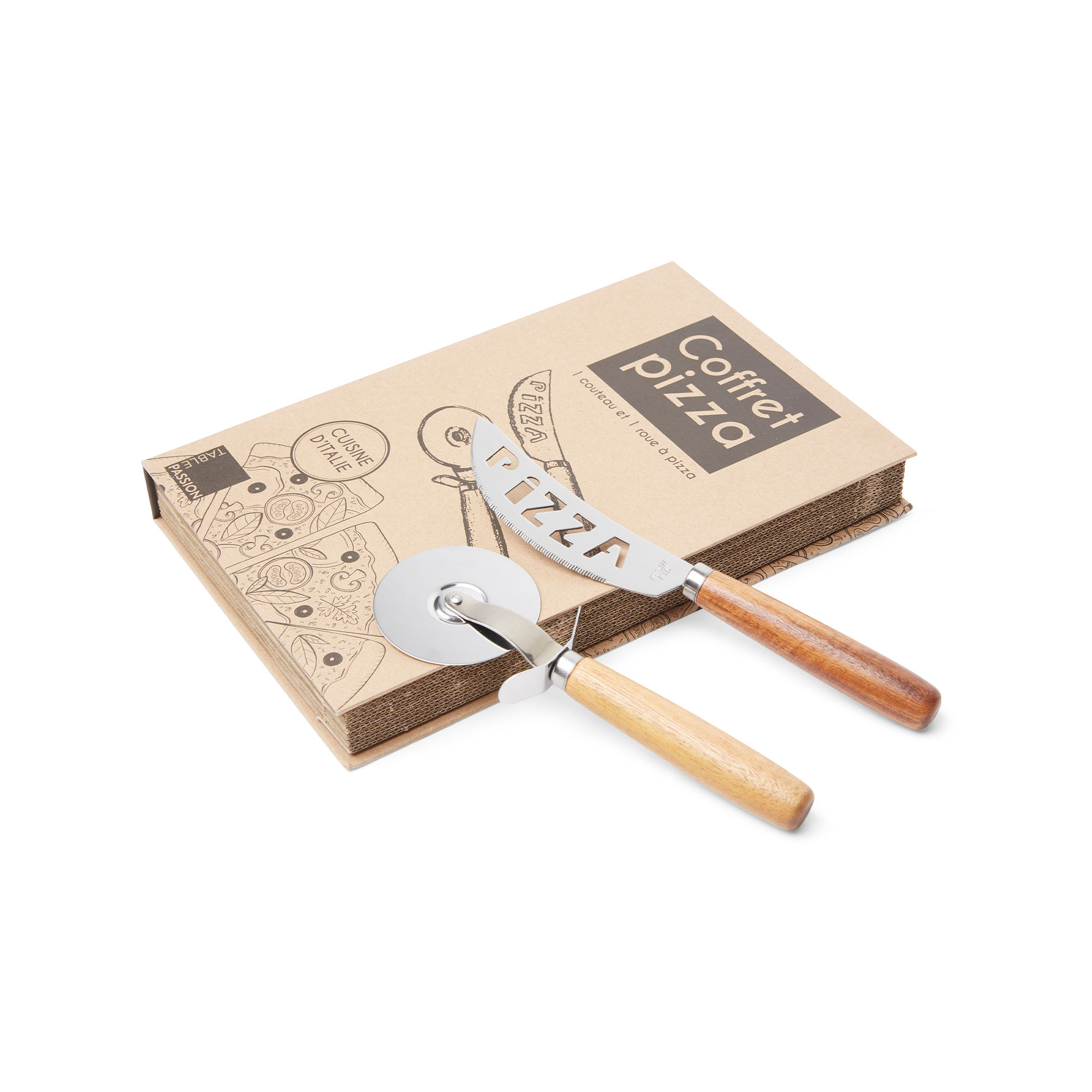 Set 2 accessori per taglio pizza, , large