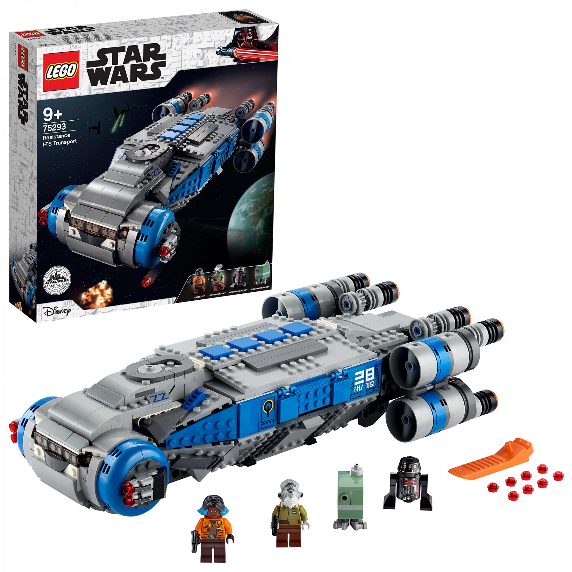 Kit da costruzione Nave da trasporto I-TS della Resistenza 75293 LEGO Star Wars 75293, , large