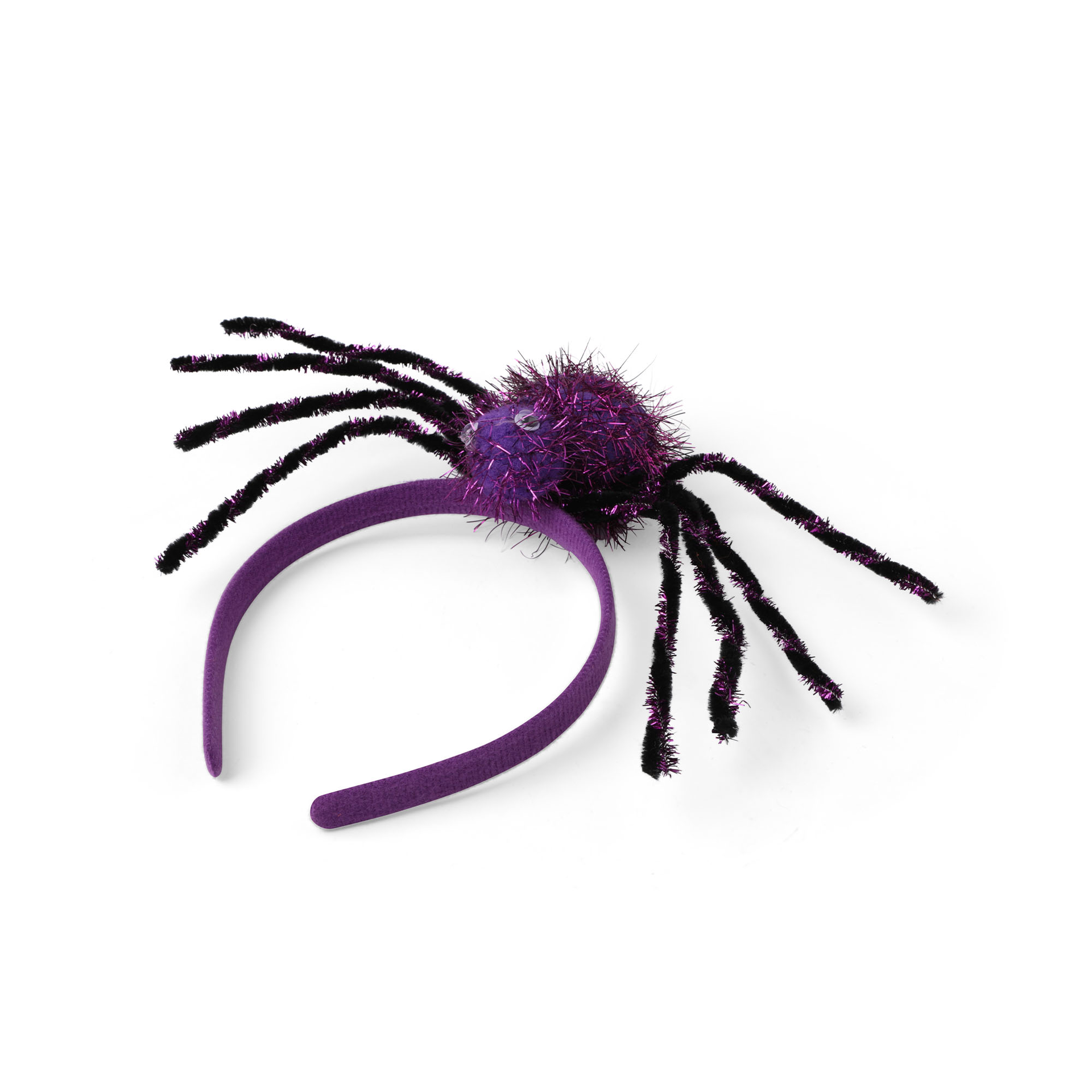 Cerchietto Per Capelli Ragno Viola/nero, , large