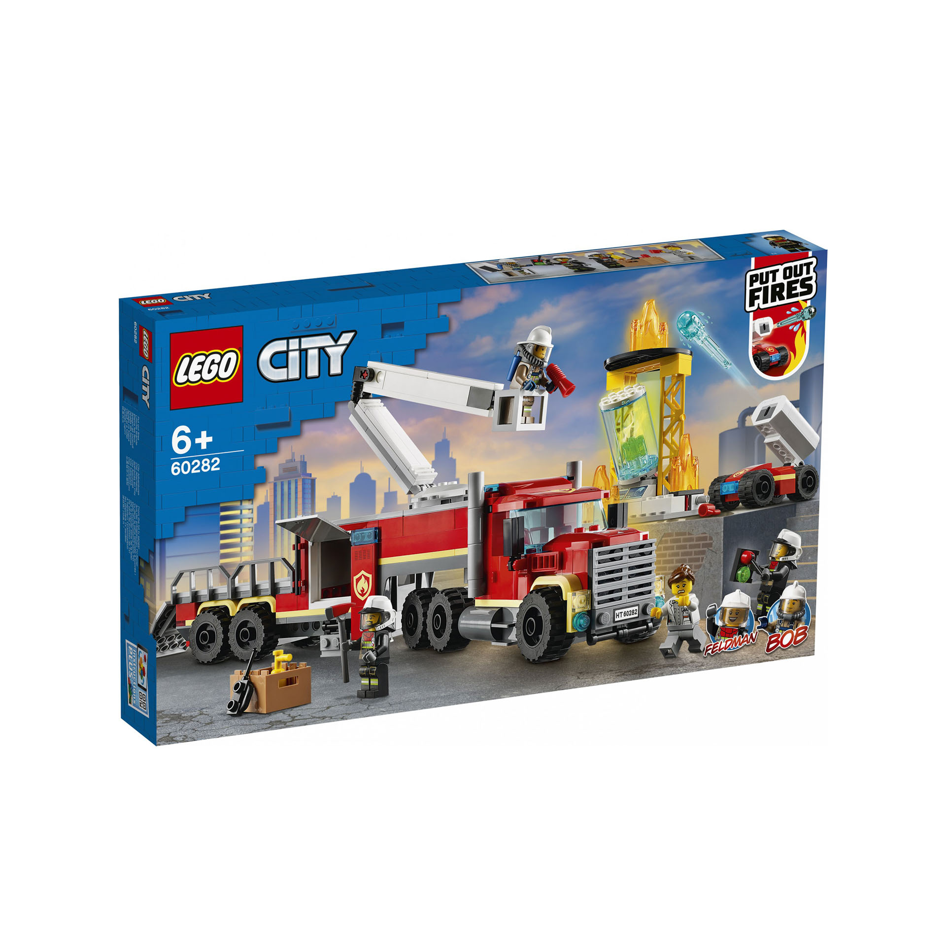 LEGO City Unità di Comando Antincendio, Giocattoli per Bambini di 6 Anni, Idea R 60282, , large