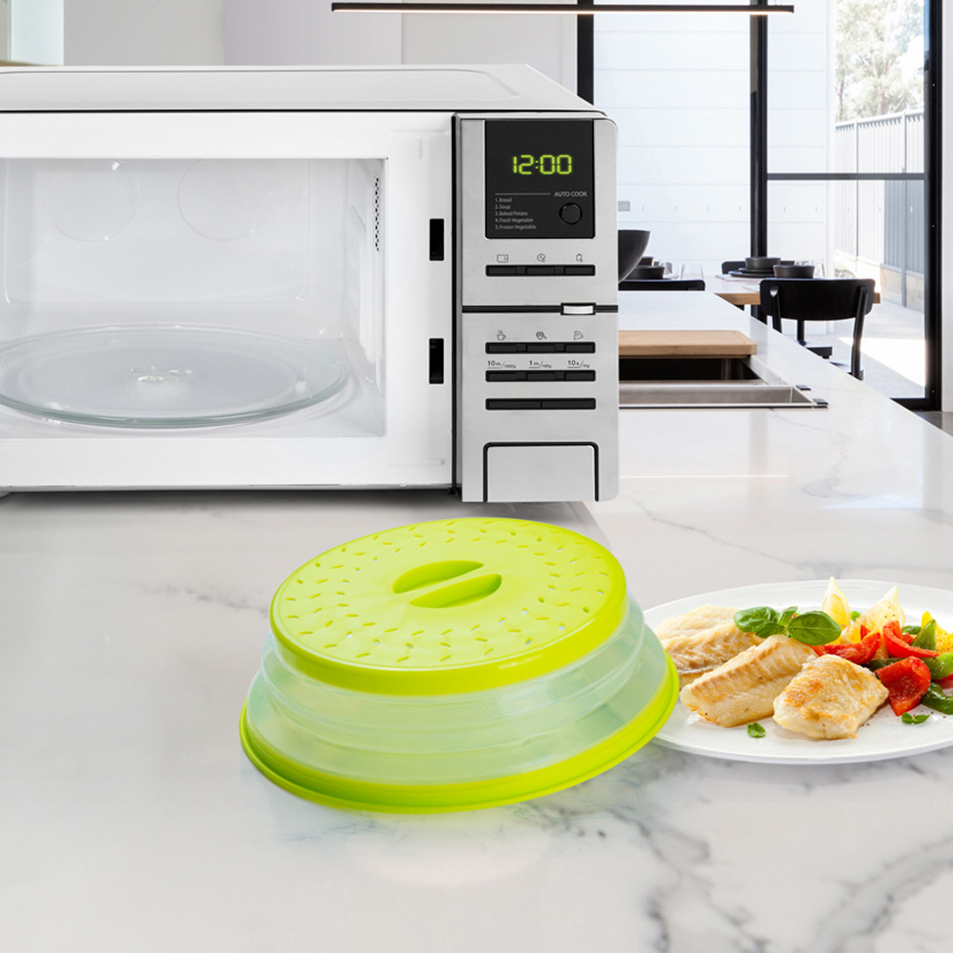 Kitchen Craft Coperchio per microonde con bocca daerazione 26 cm 