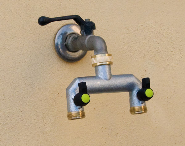Sdoppiatore per rubinetto in ottone a forma di U, , large