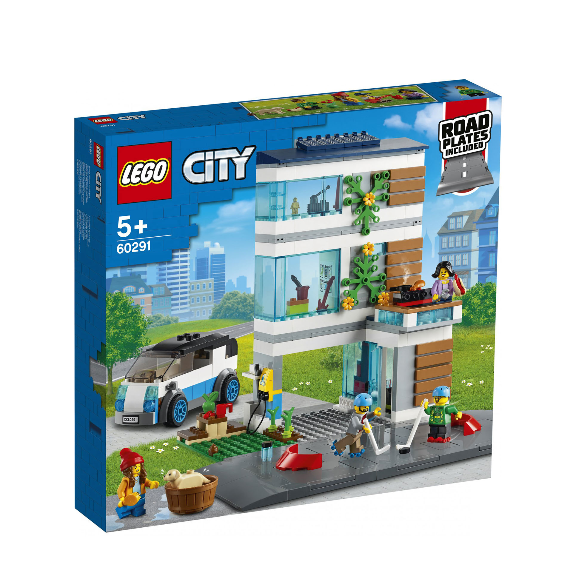 LEGO City Villetta Familiare, Casa delle Bambole, Giochi per Bambini di 5 Anni,  60291, , large