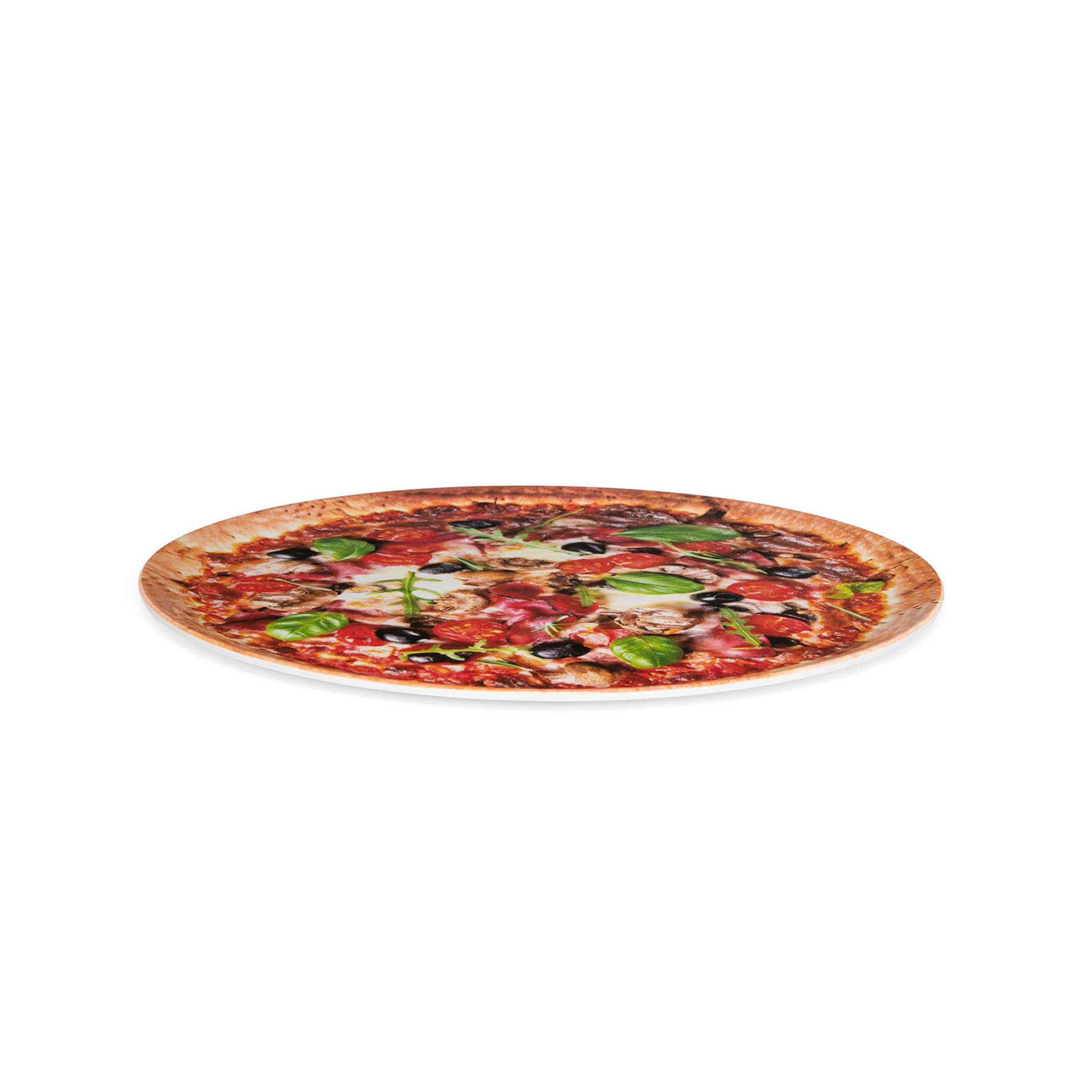 Piatto Per Pizza - Capricciosa Con Basilico, , large