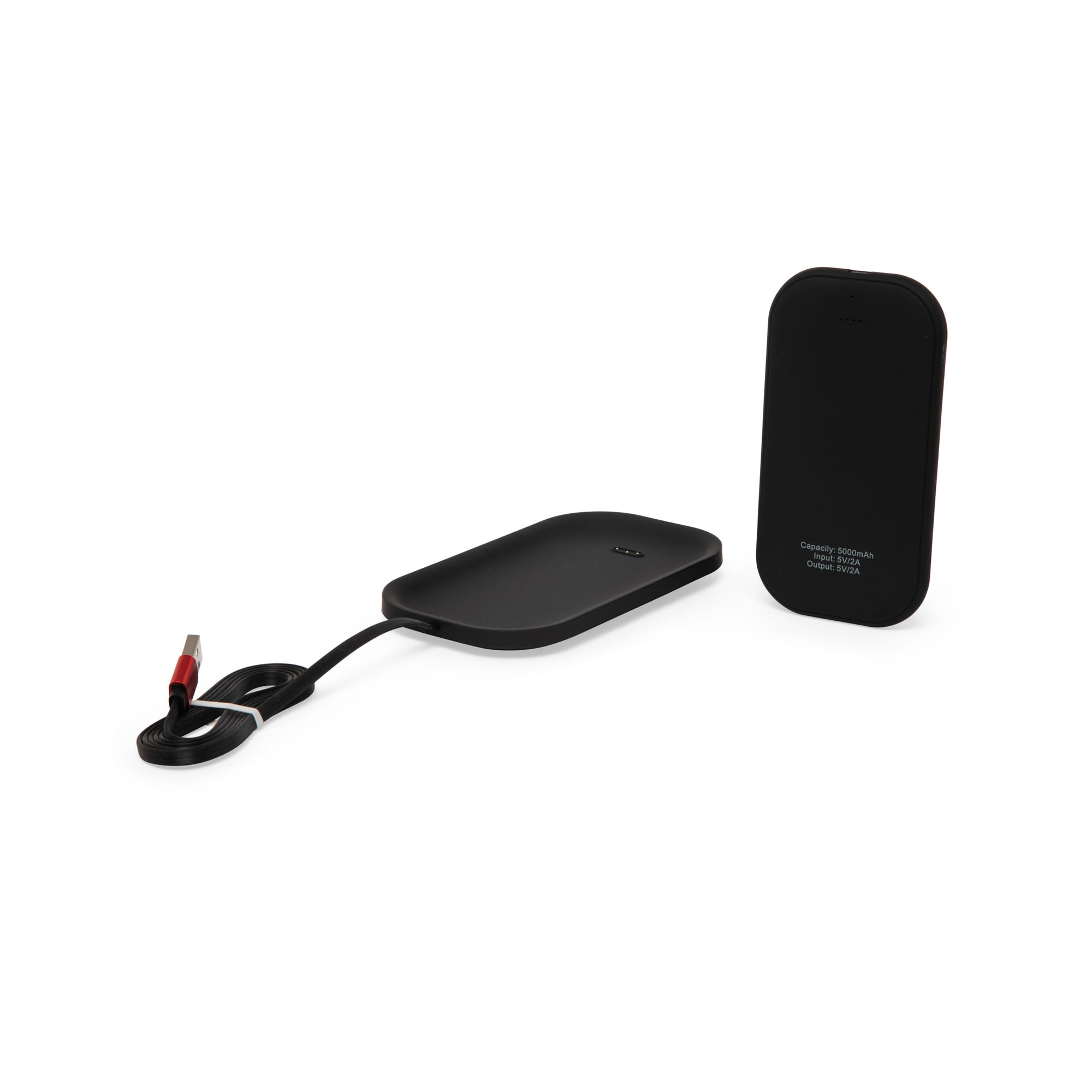 Power bank 5000 mAh con supporto wireless e tecnologia Qi, , large