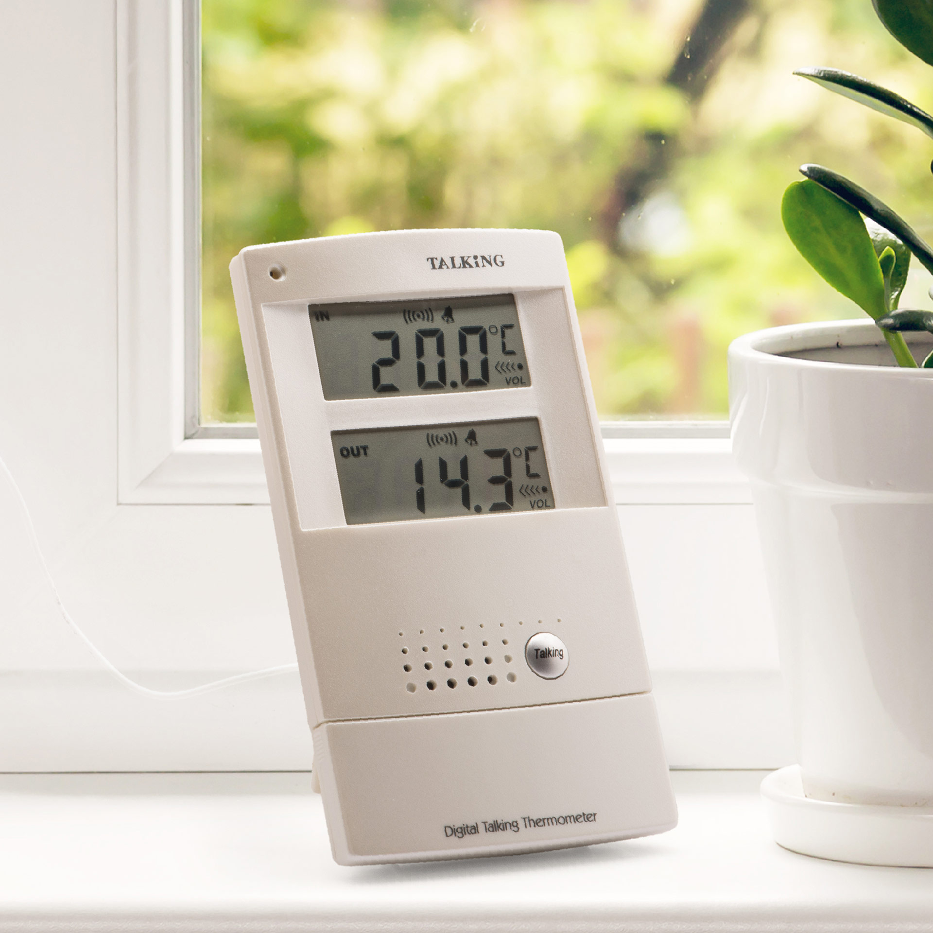 Spanish Talking Indoor-Outdoor Digital Thermometer