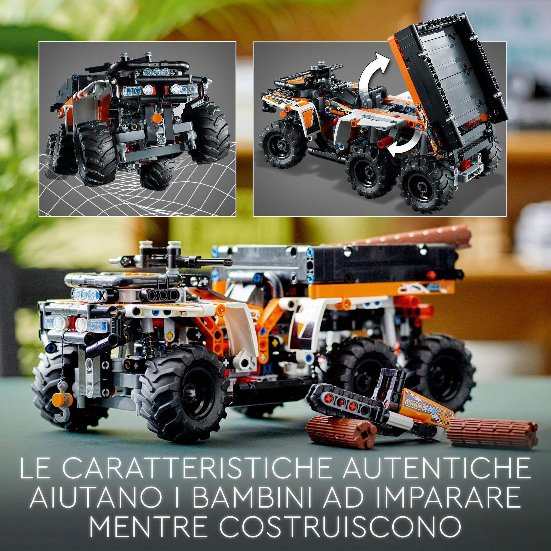 LEGO Technic Fuoristrada, Camion Giocattolo a 6 Ruote, Mattoncini da Costruzione 42139, , large