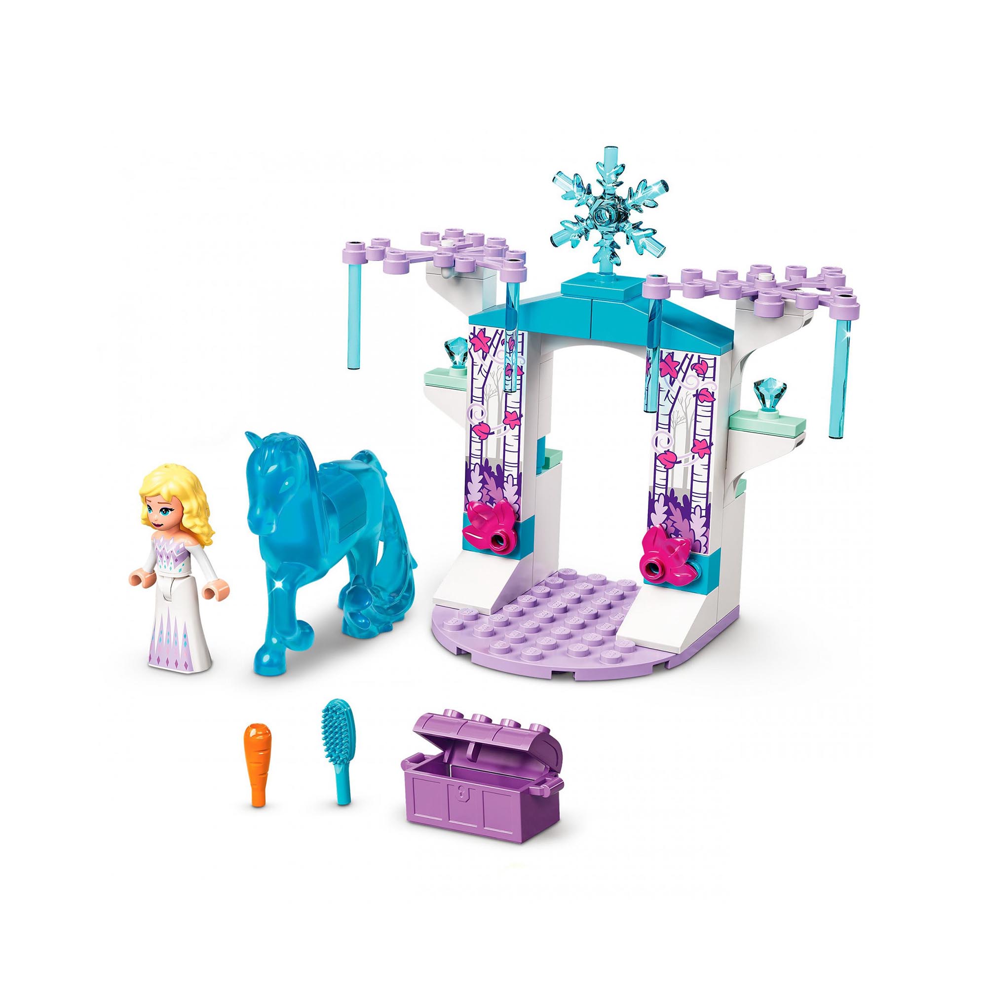 LEGO 43209 Disney Elsa e La Stalla Di Ghiaccio Di Nokk, Idea Regalo per Bambini  43209, , large