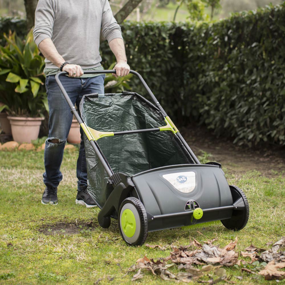 Carrello raccogli foglie da giardino