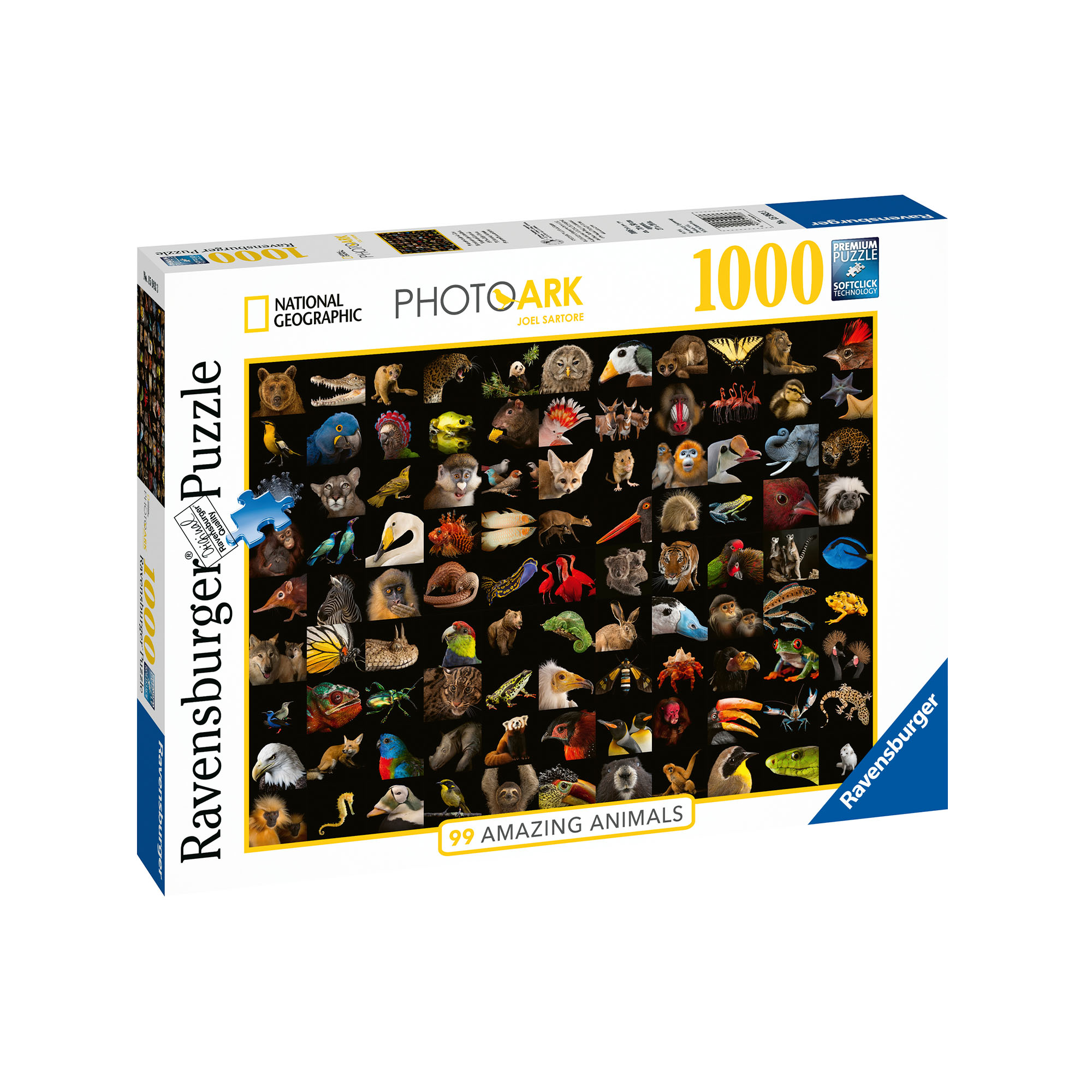 Ravensburger Puzzle 1000 Pezzi 15983 - 99 Splendidi Animali, , large