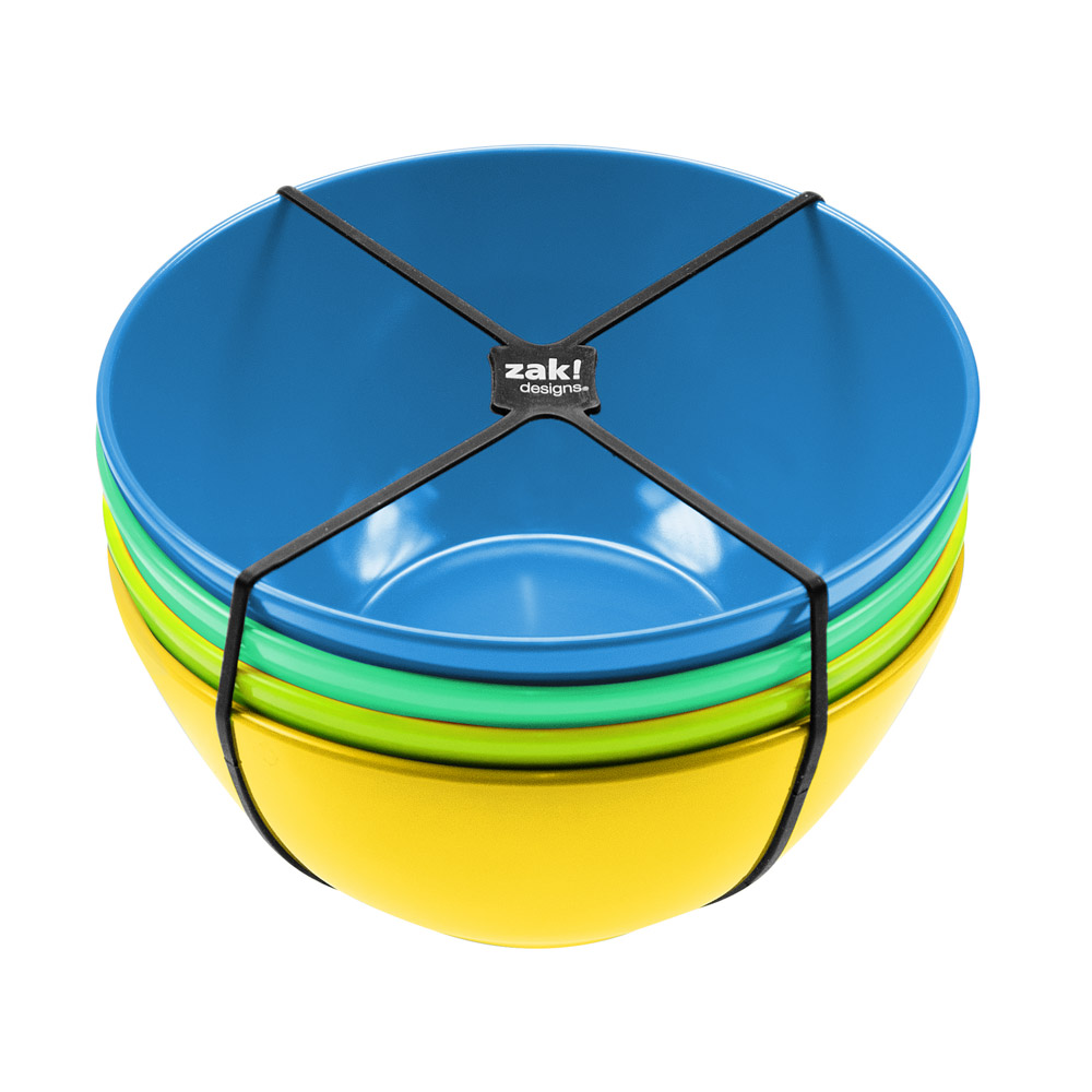 Scodelle da cucina in plastica colorate, set di 4 pz, , large