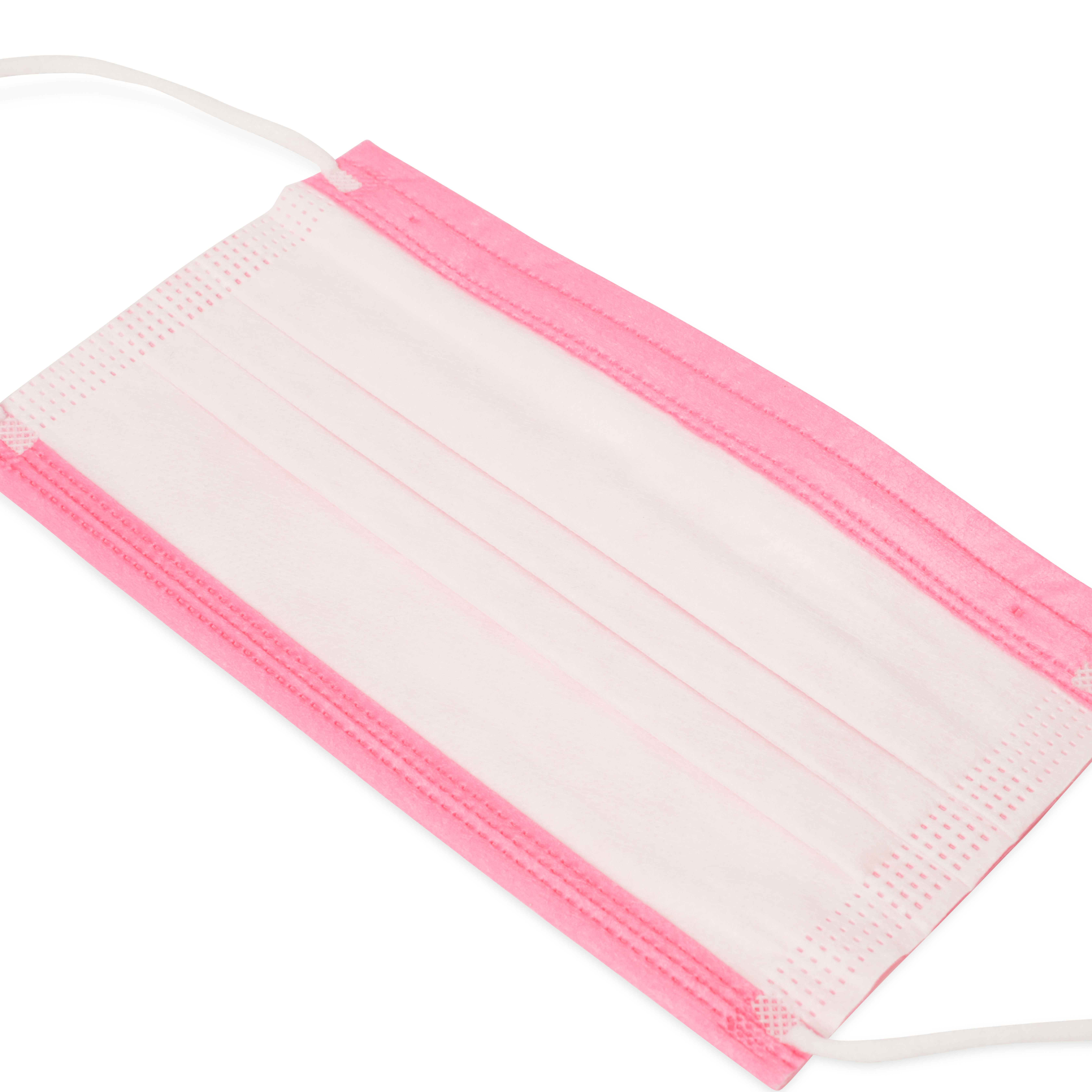 Mascherine facciali monouso per adulti set da 5 pz, rosa, rosa, large