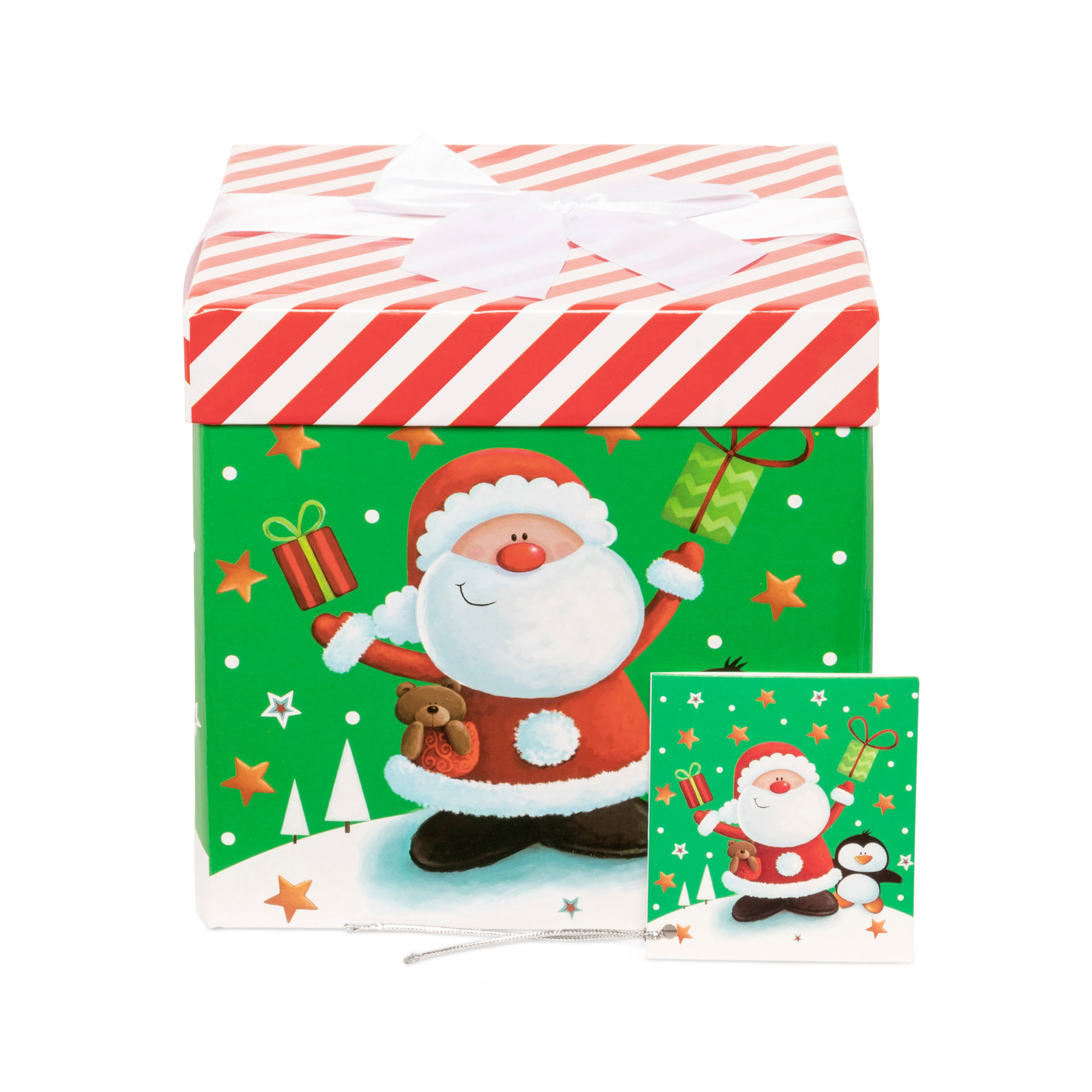 Scatola regalo Babbo Natale misura piccola, , large