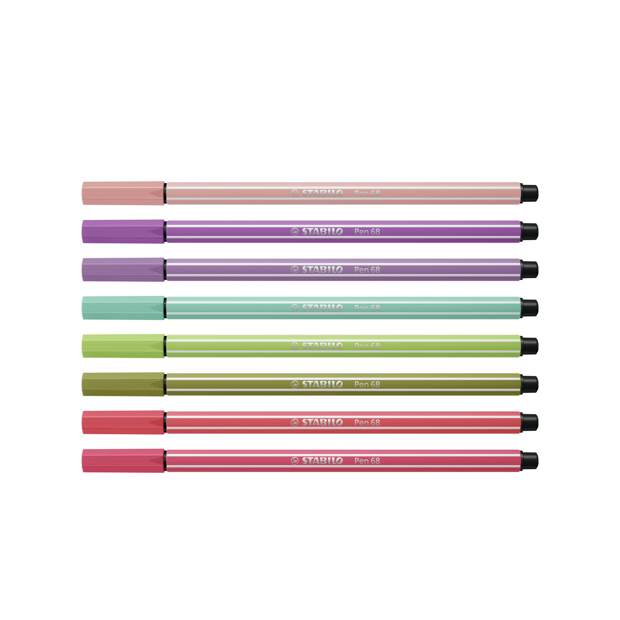 Pennarello Premium STABILO Pen 68 New Shades Astuccio da 8 Colori assortiti, , large