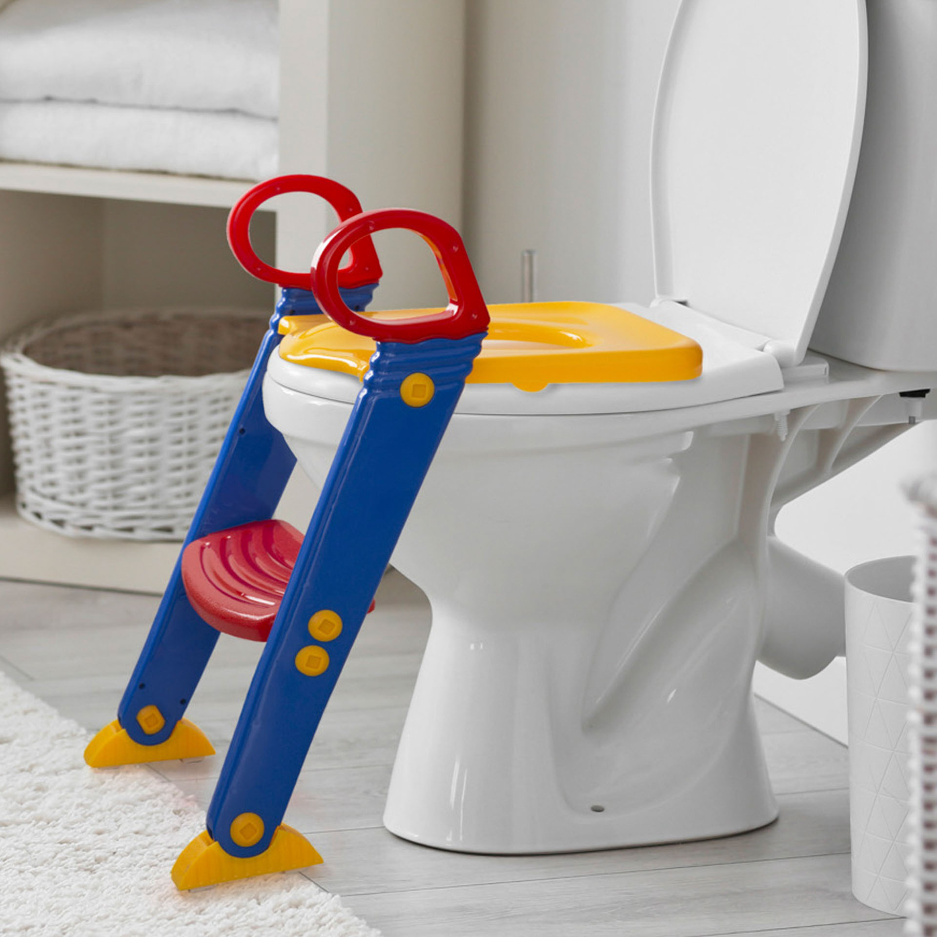 Riduttore WC con scaletta per bambini, , large