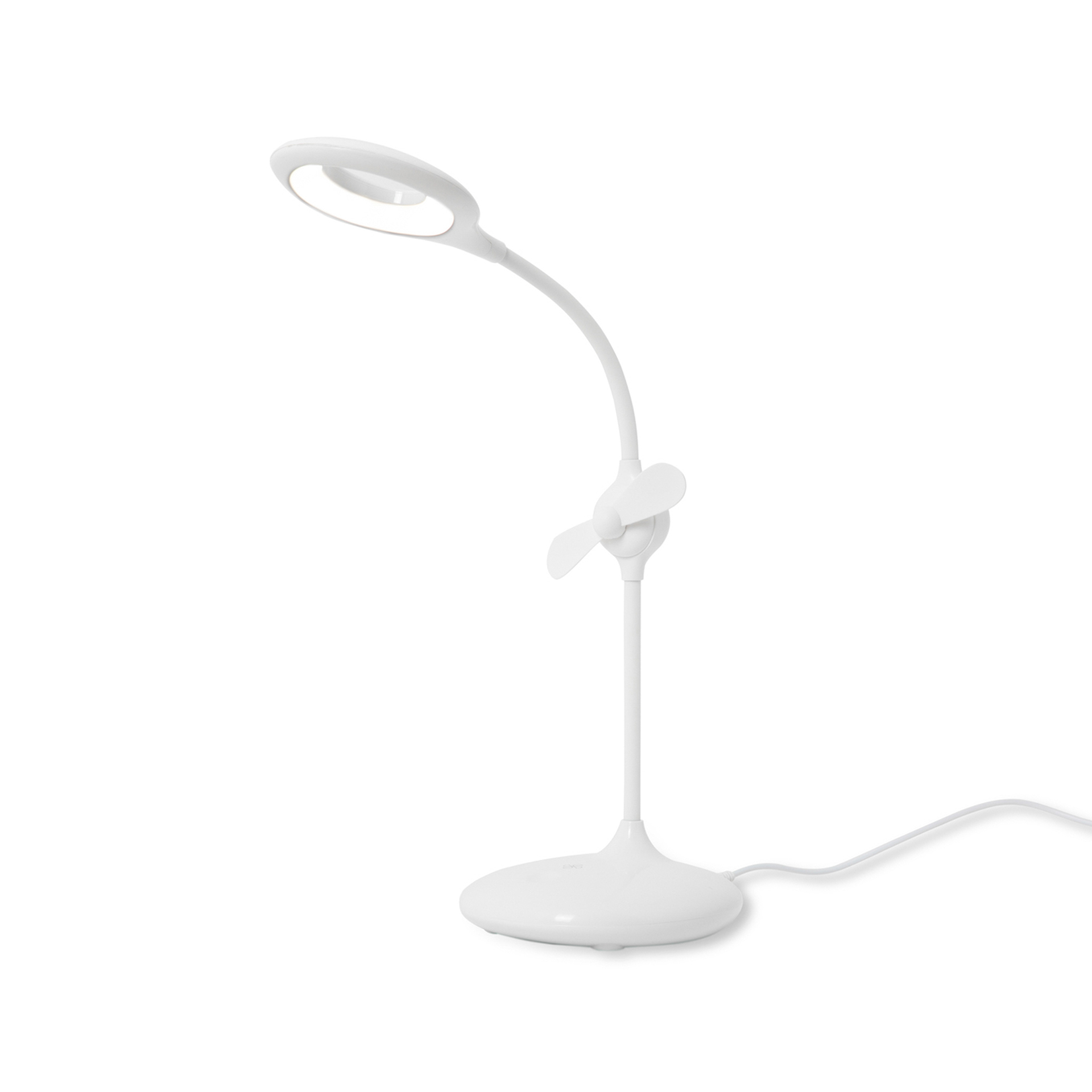Lampada da tavolo con ventilatore, , large