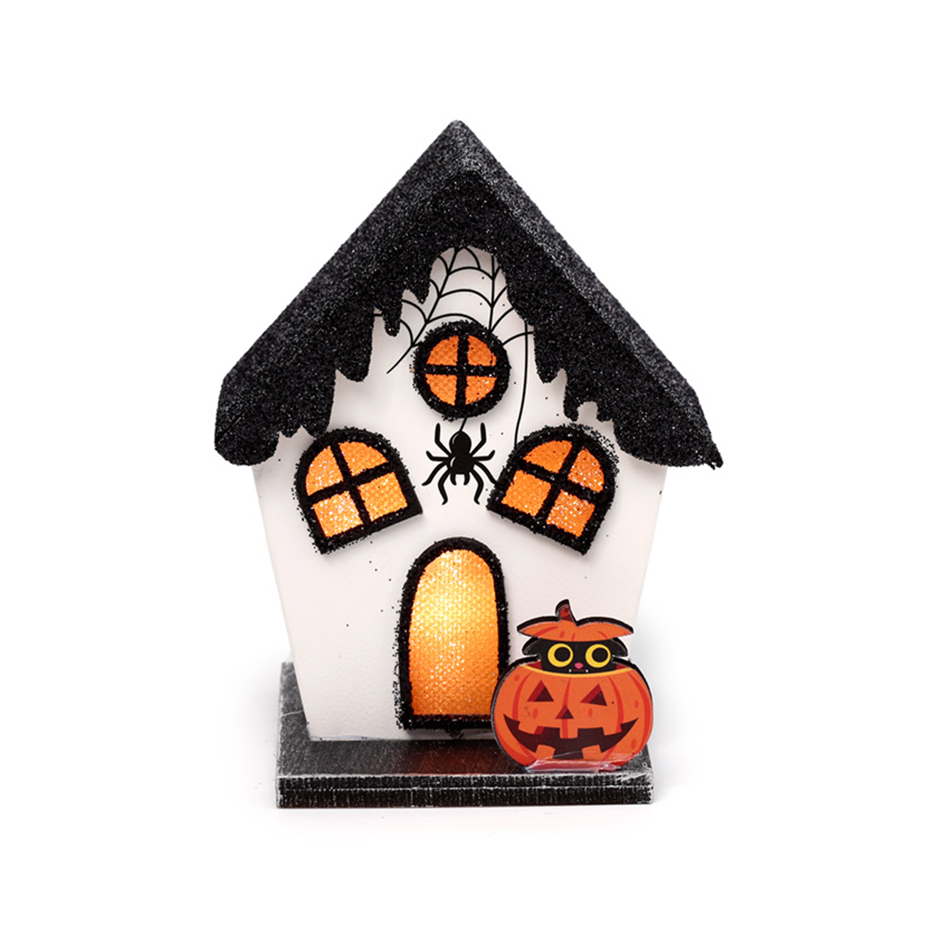 Decorazione Halloween Casetta Luminosa - Ragno, , large