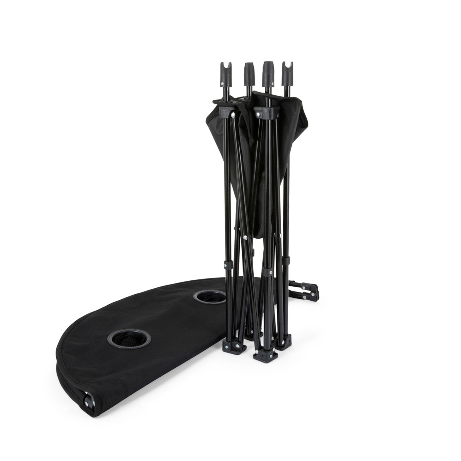 Tavolino pieghevole con 4 inserti porta bottiglia, , large